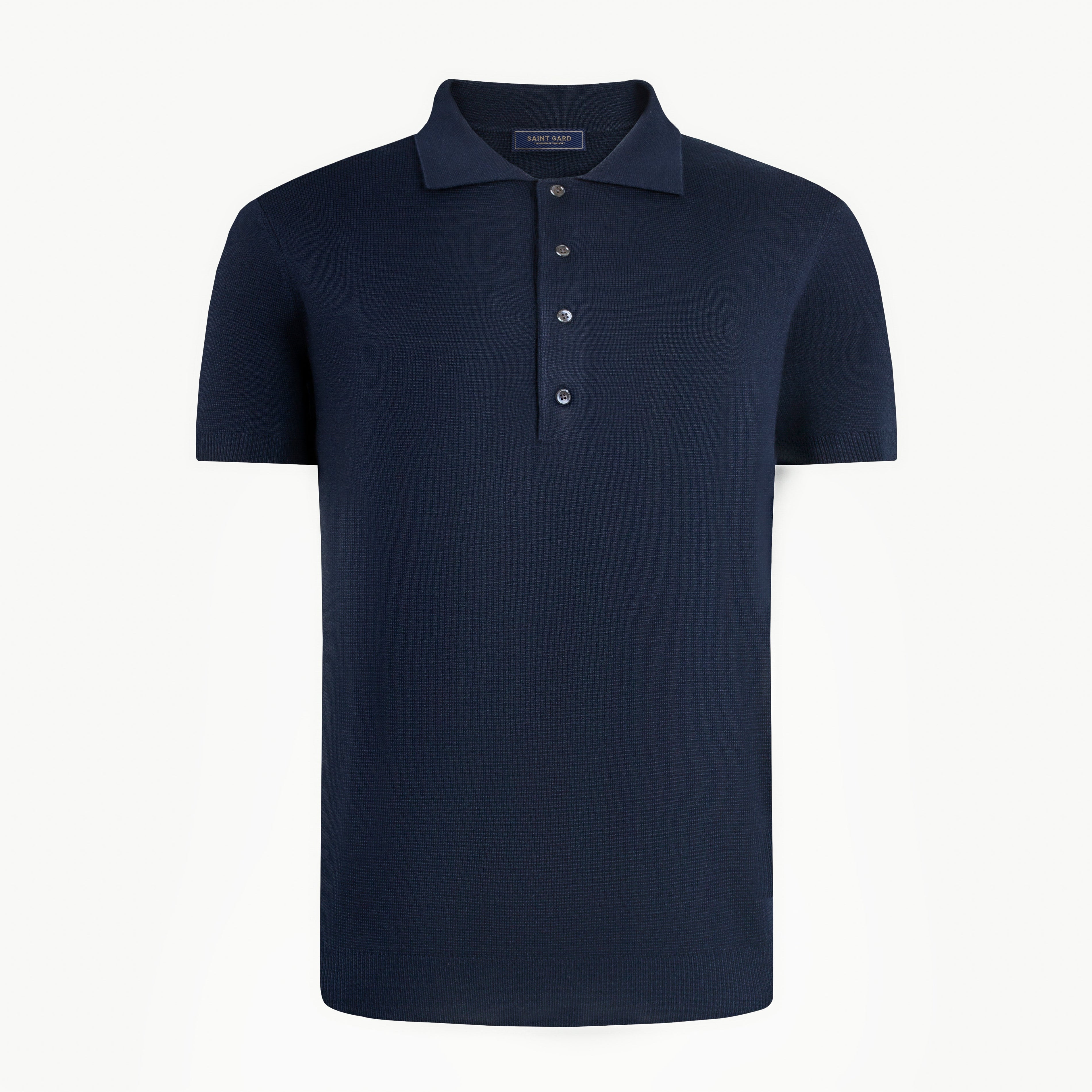 Basic Knit Polo Shirt