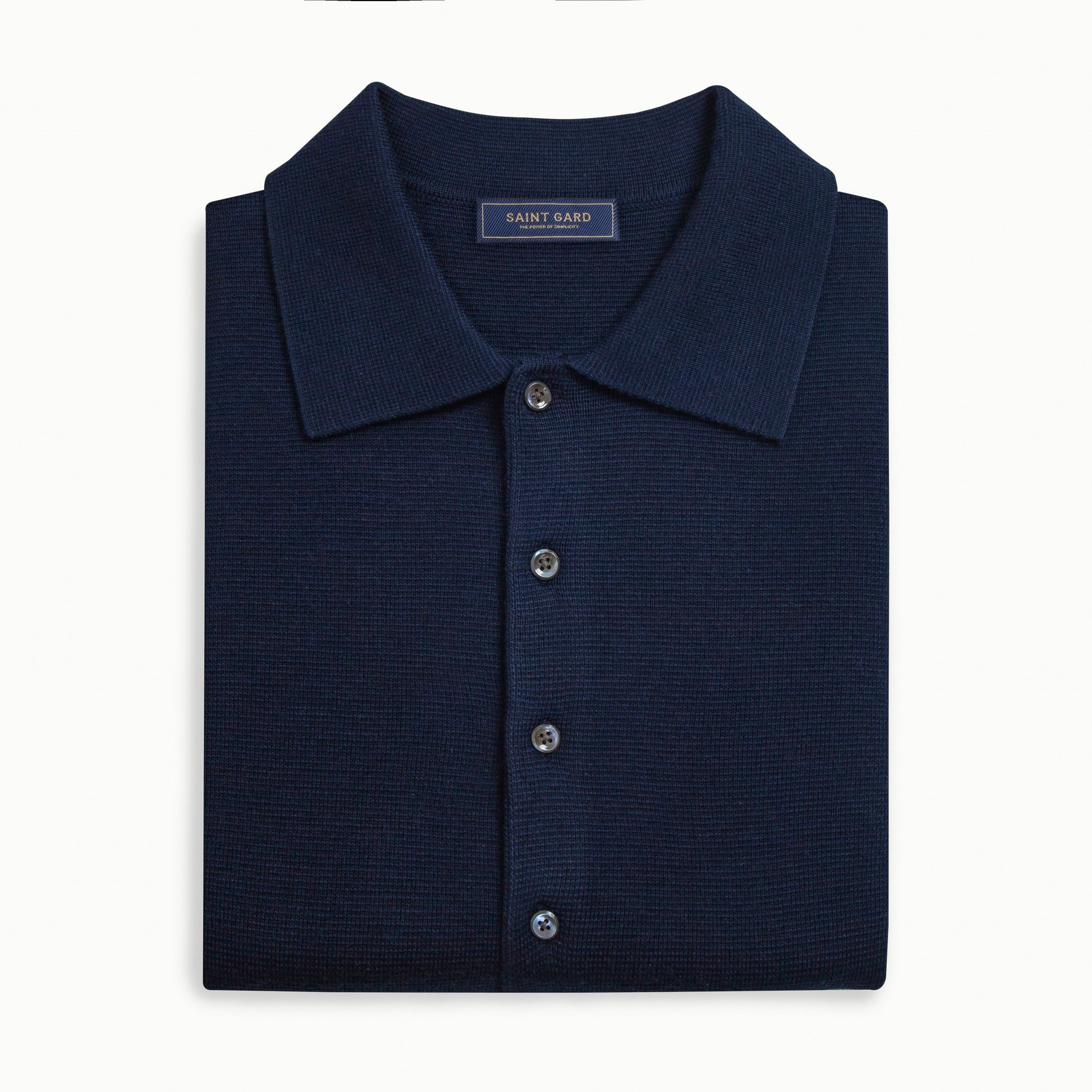 Basic Knit Polo Shirt