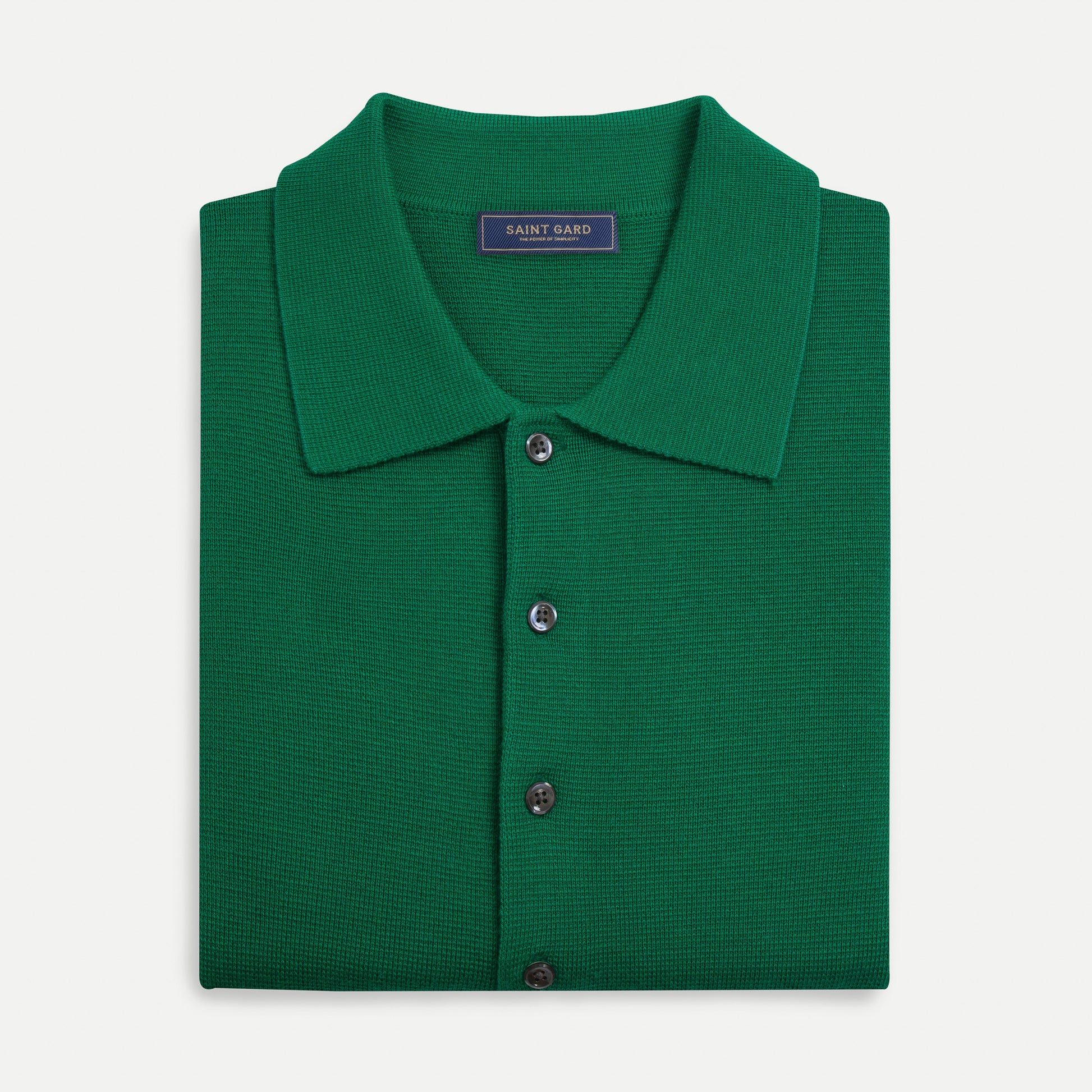 Basic Knit Polo Shirt