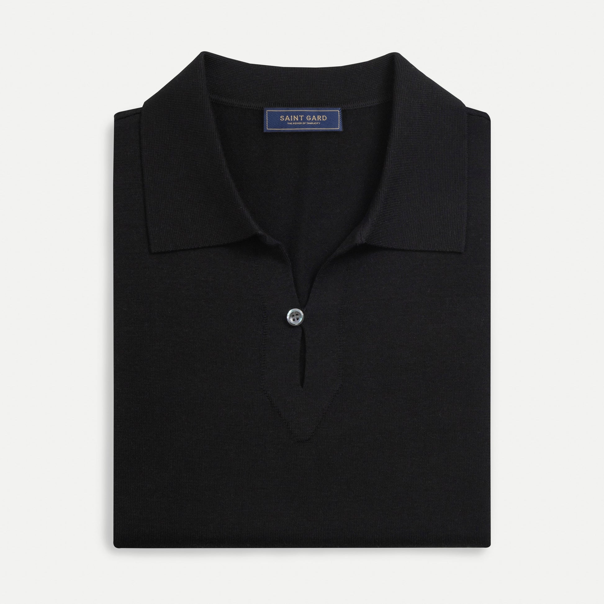 Knit Button Polo Shirt