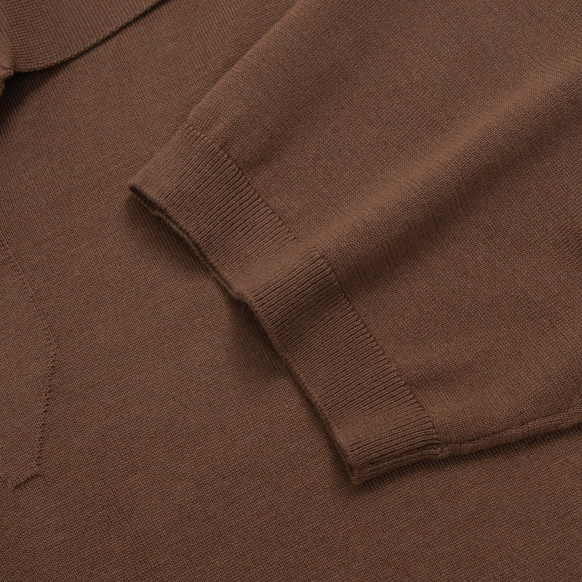 Knit Button Polo Shirt