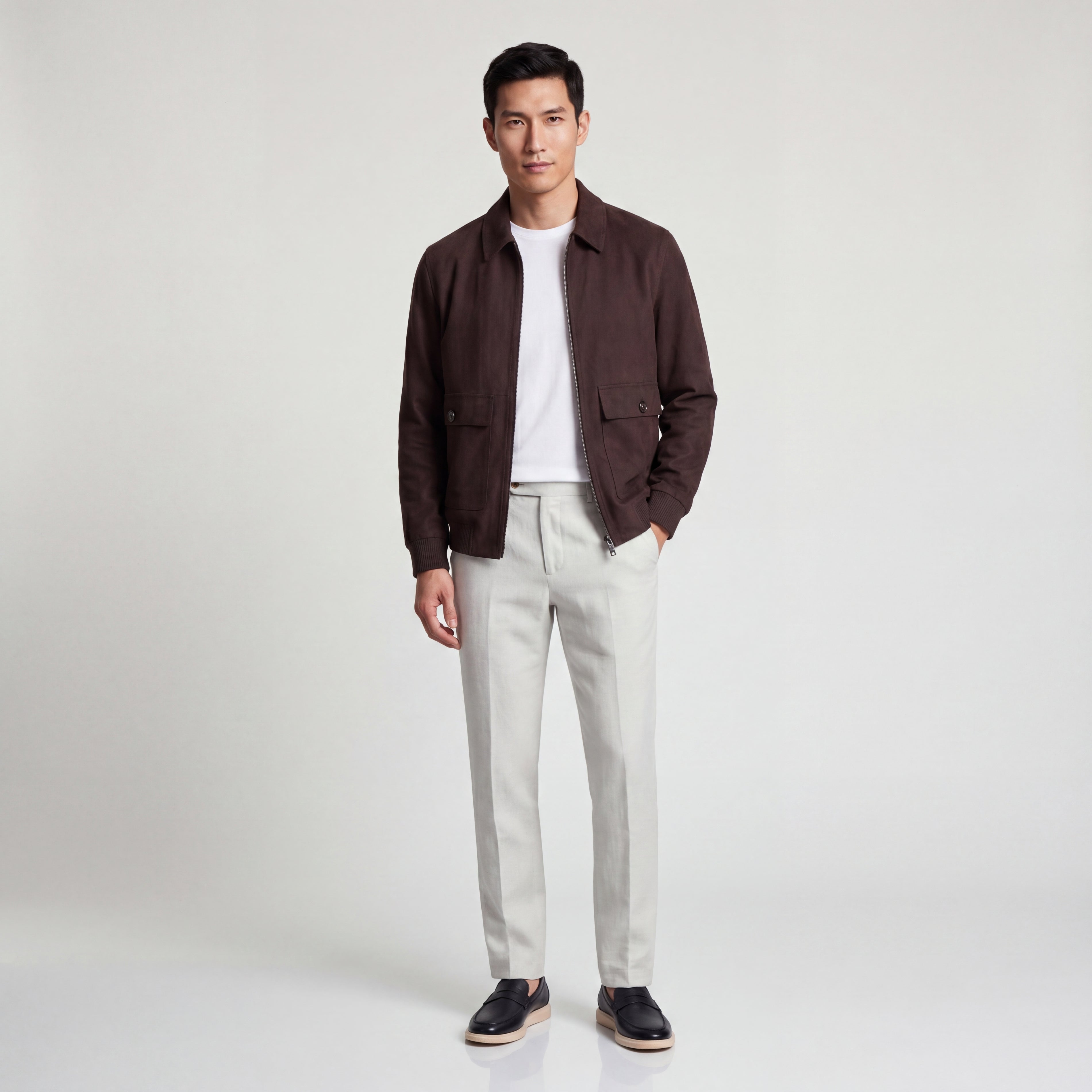Premium Suede Blouson Jacket