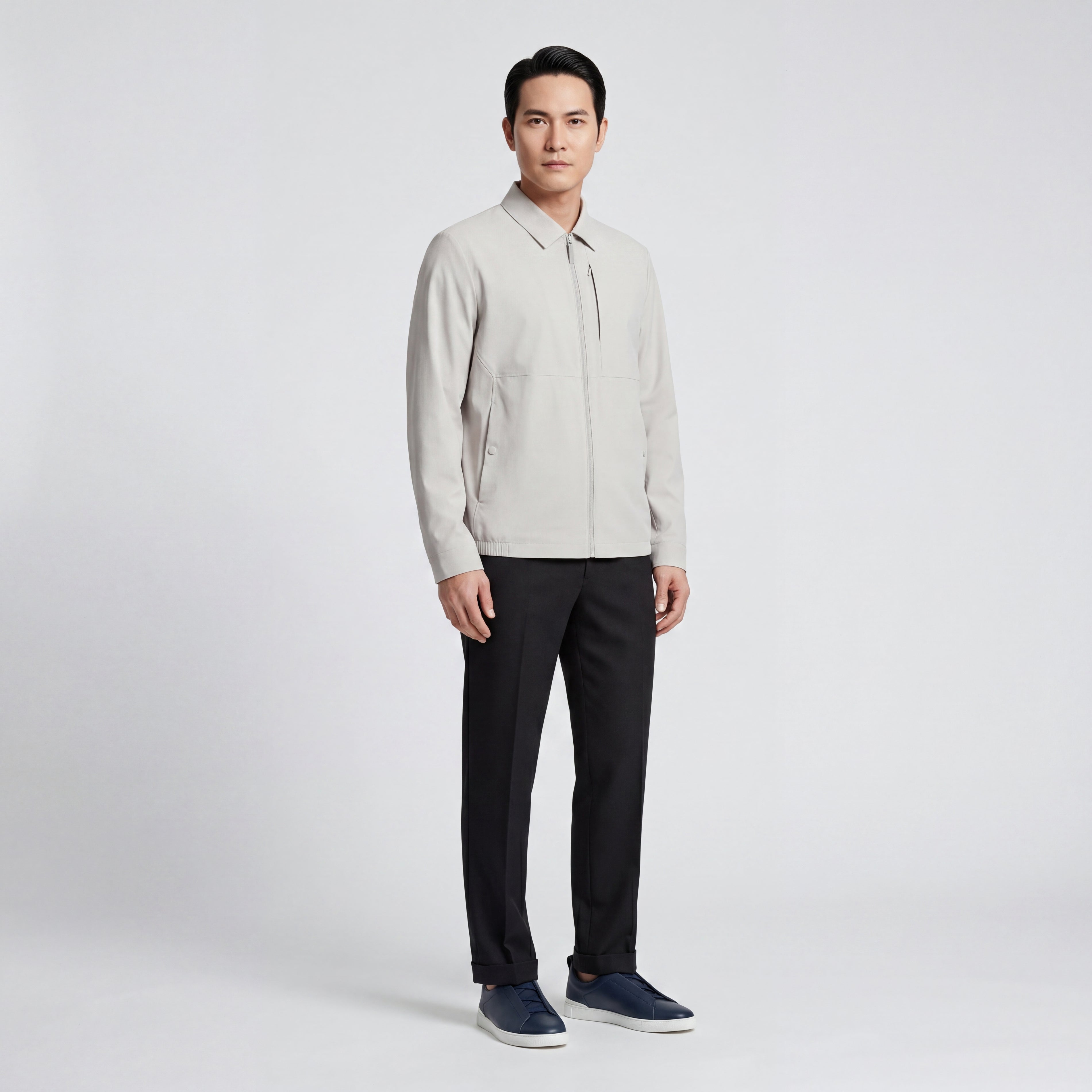 Nylon Taslan Windbreaker Jacket