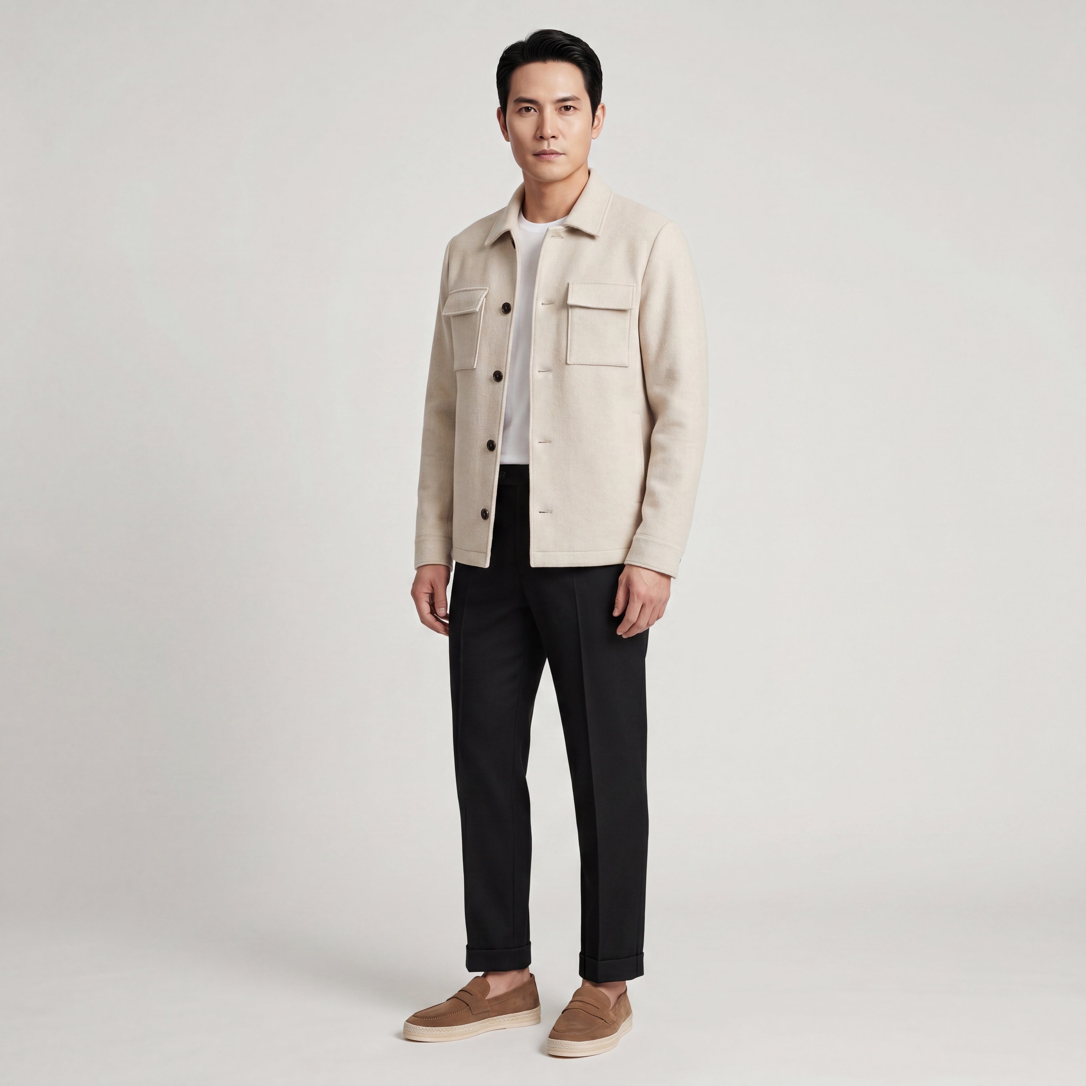 Premium Linen Shirt with Flap Pocket