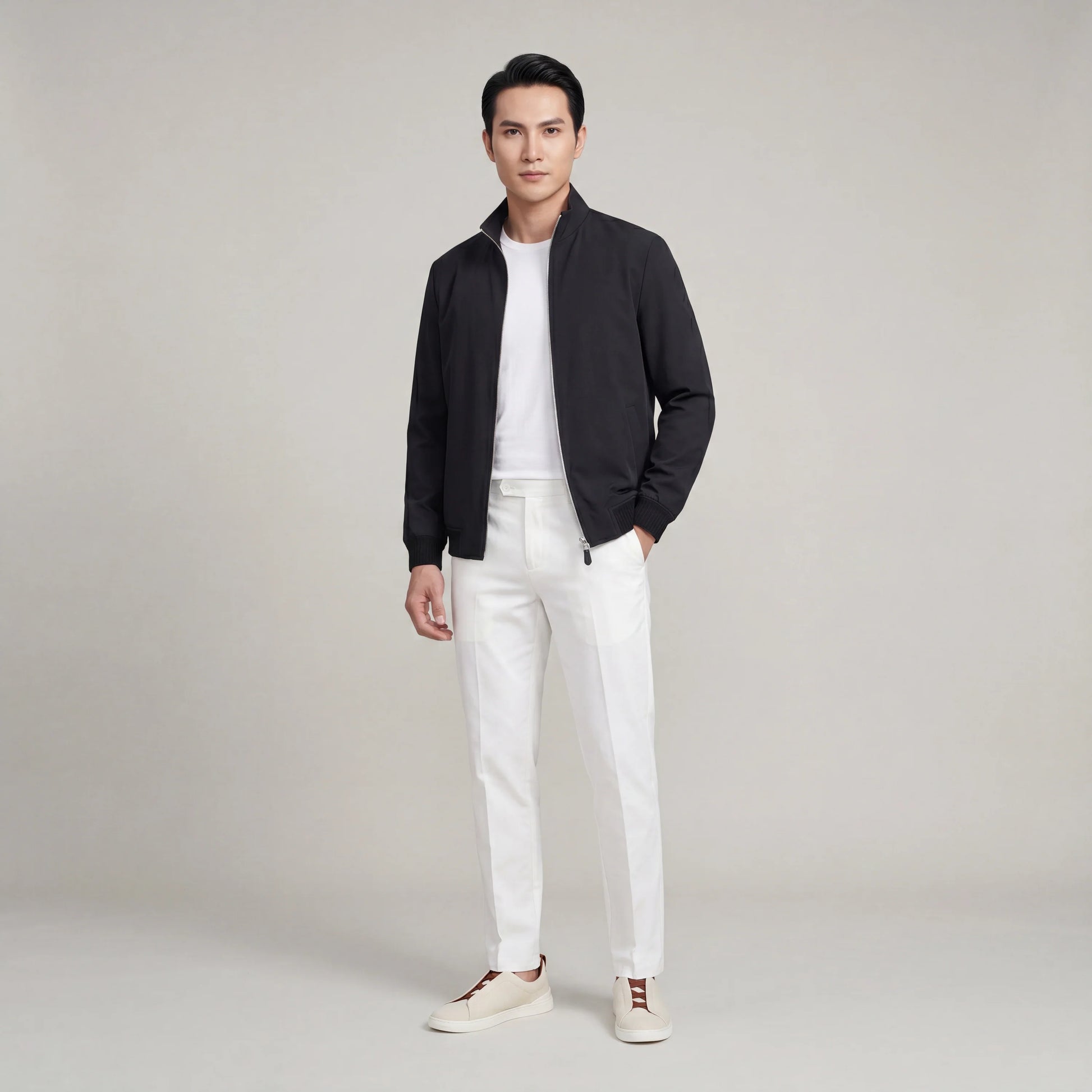 Textured Khaki Jacket