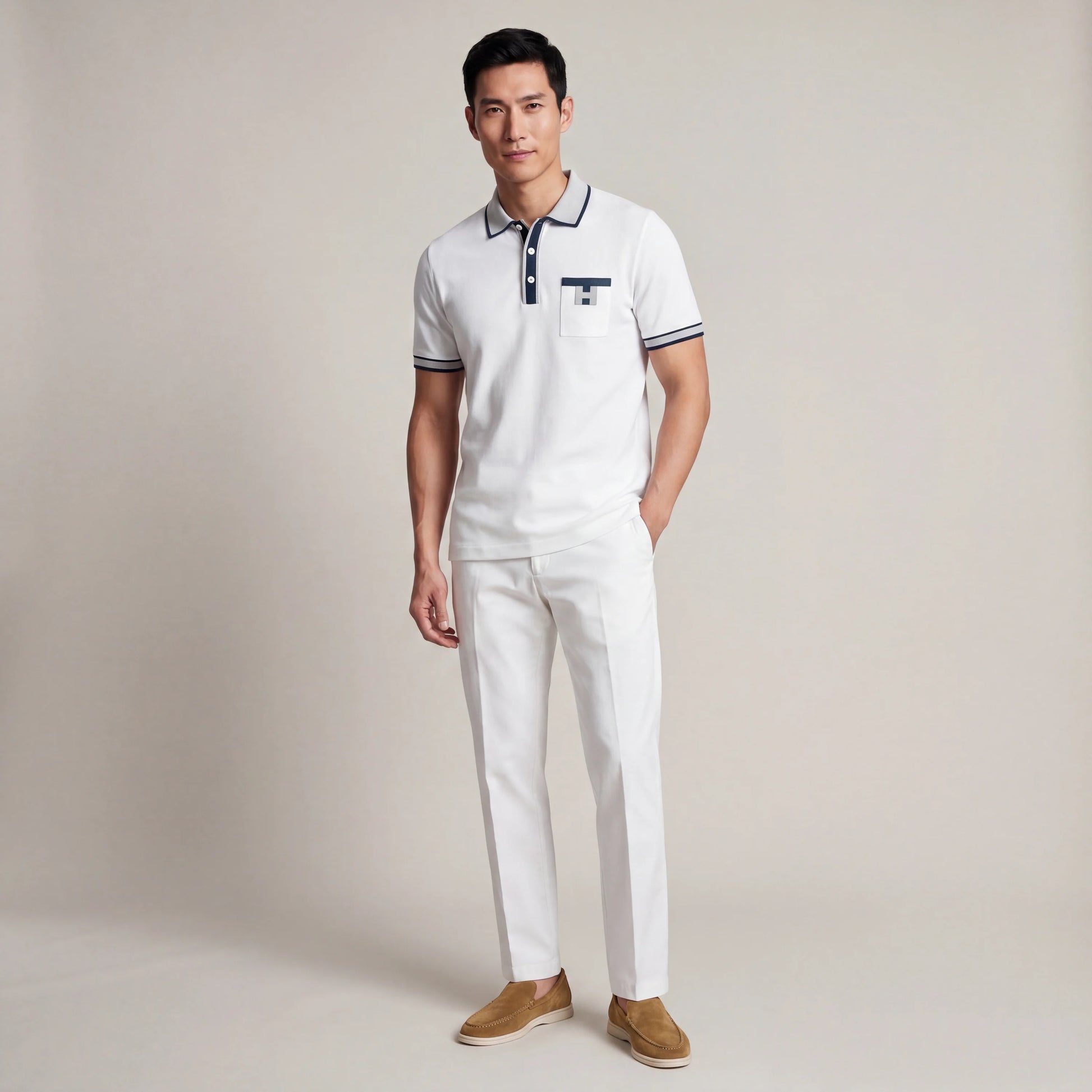 Woven Polo Shirt
