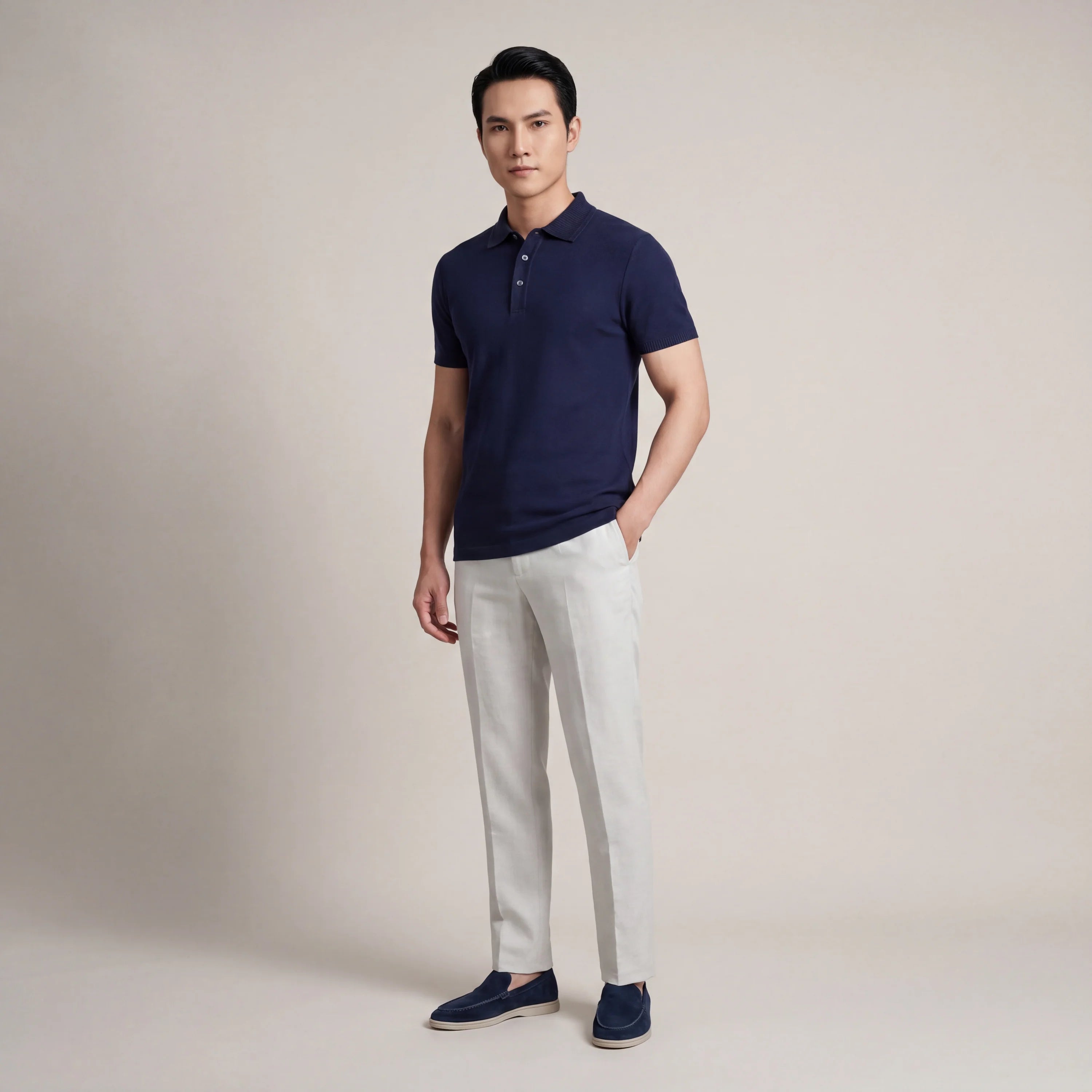 Premium Button-down Polo Shirt