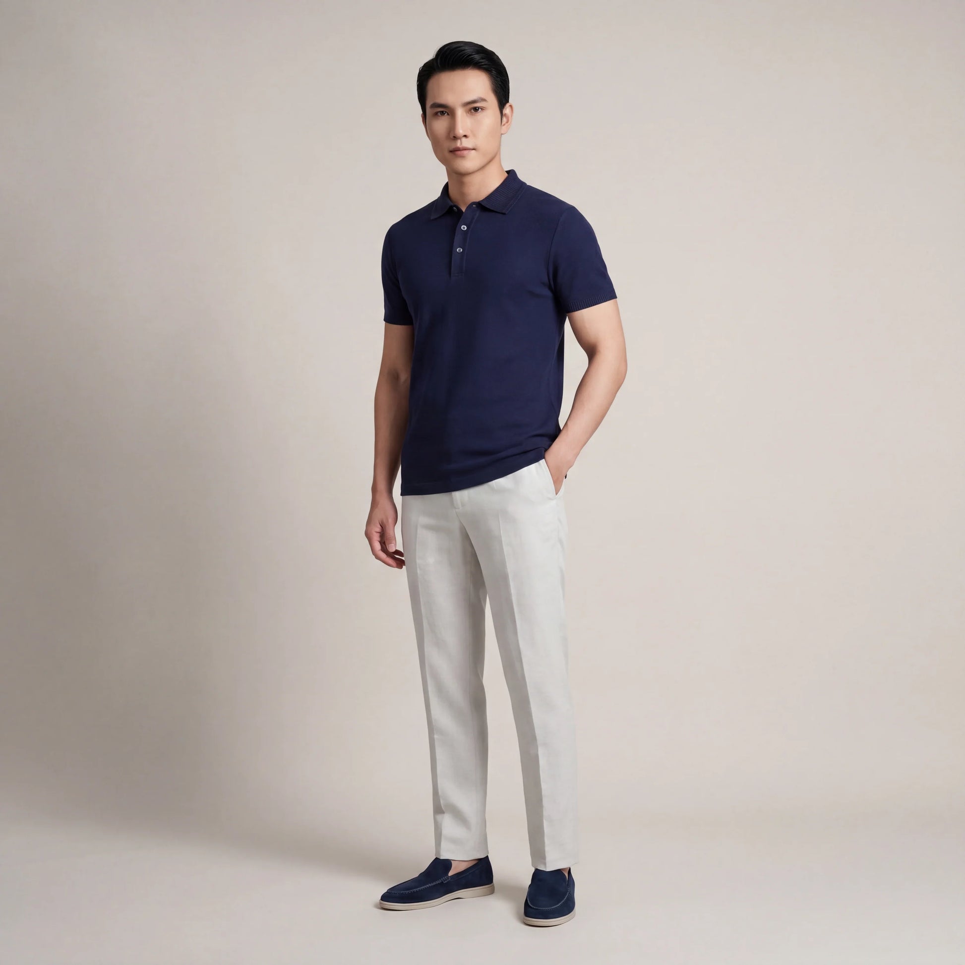 Premium Button-down Polo Shirt