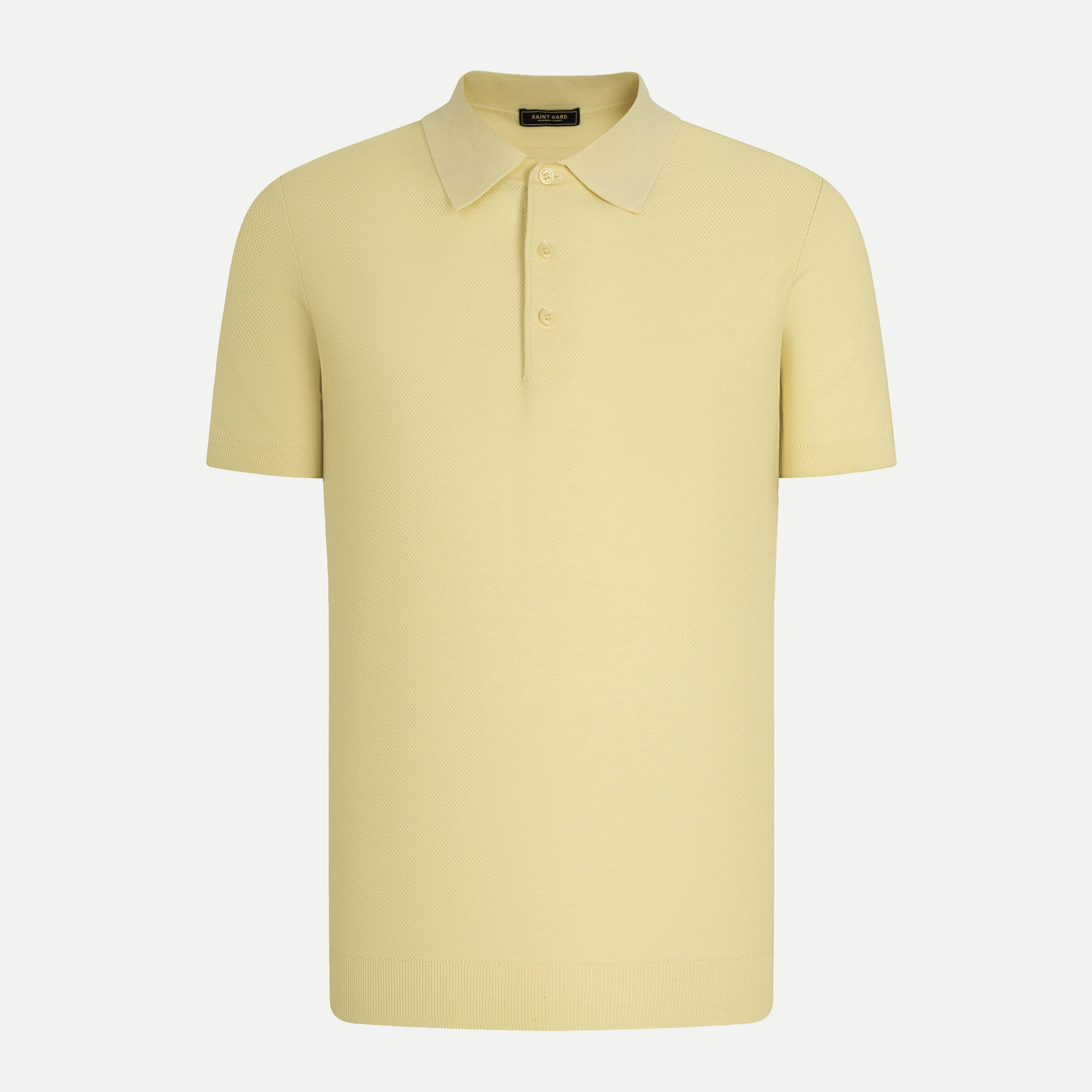 Texture Knit Polo Shirt