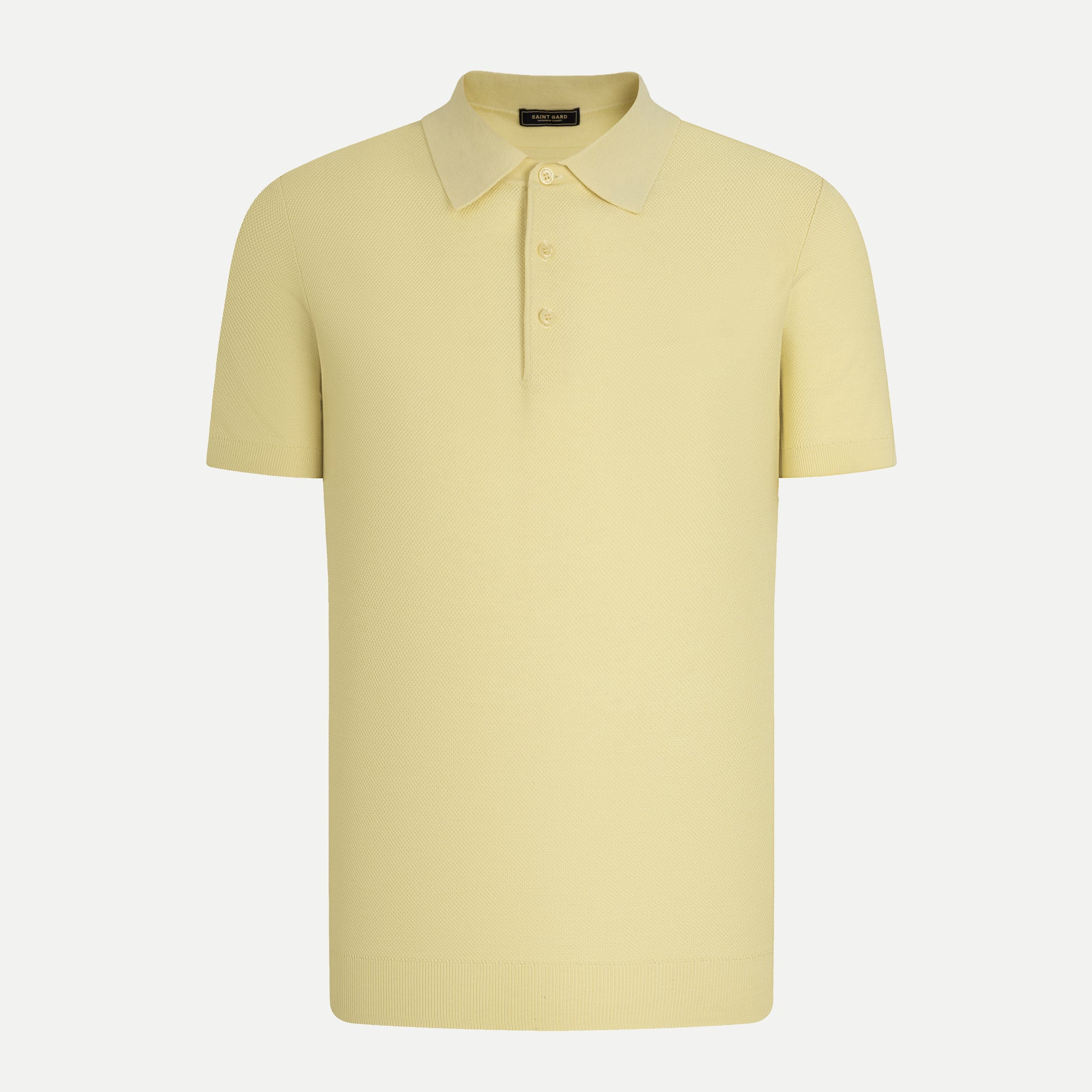 Texture Knit Polo Shirt