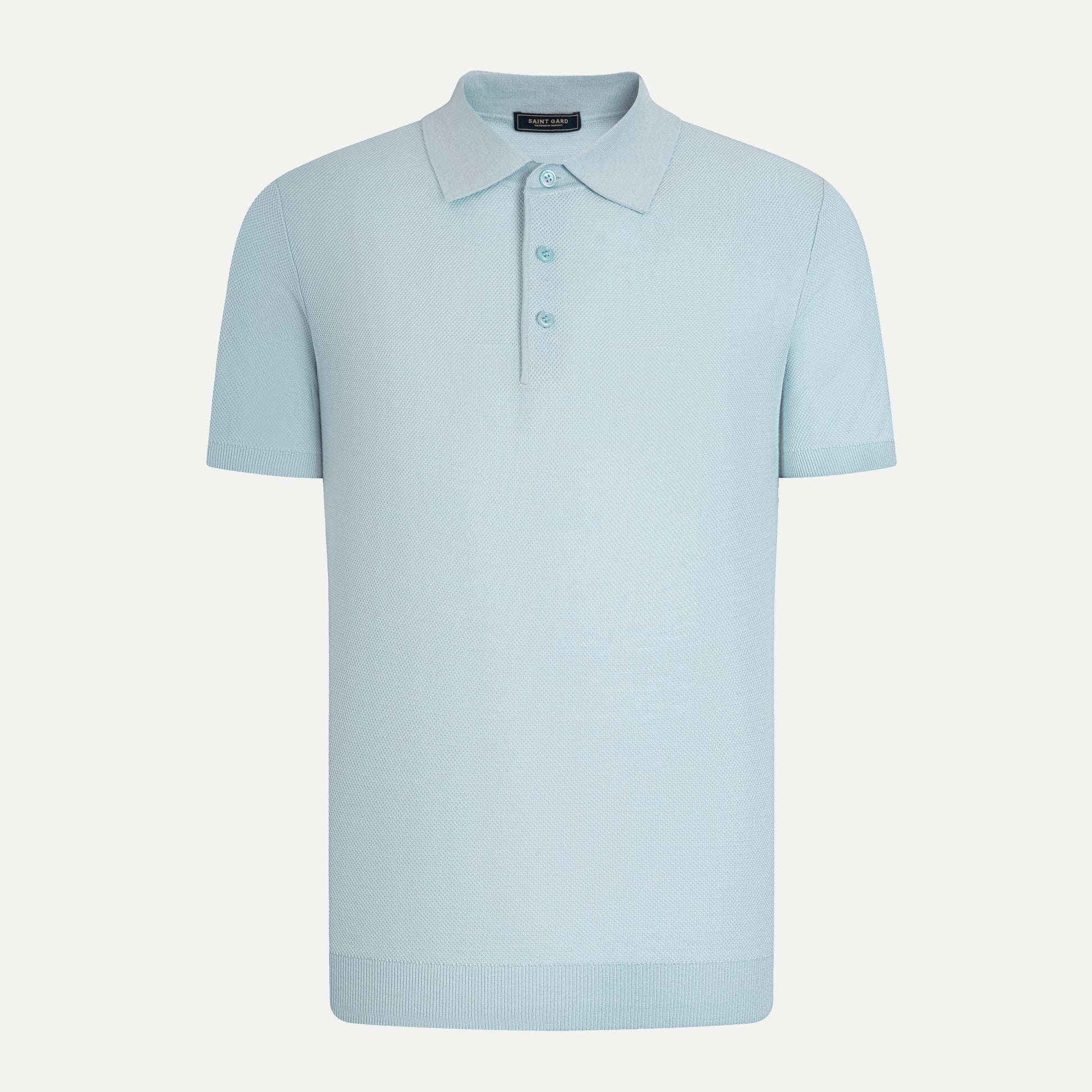 Texture Knit Polo Shirt