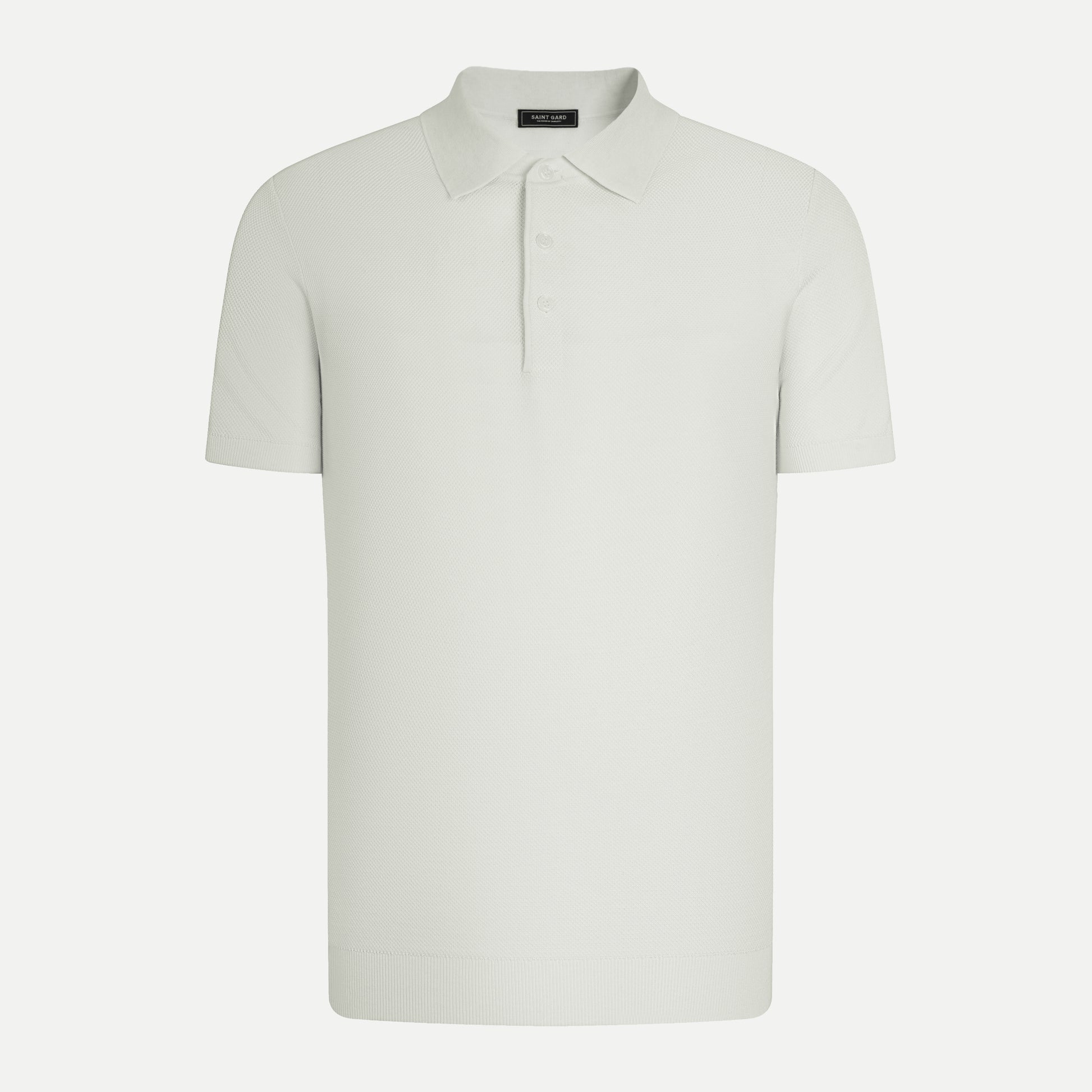 Texture Knit Polo Shirt