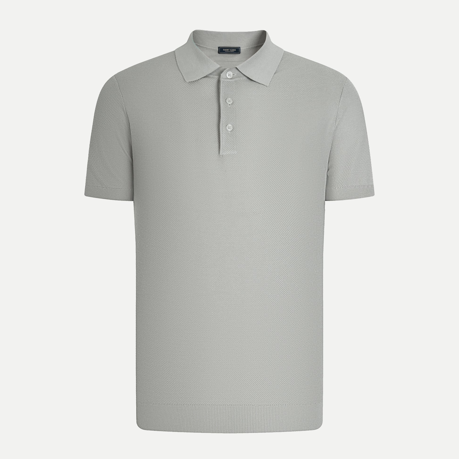 Texture Knit Polo Shirt