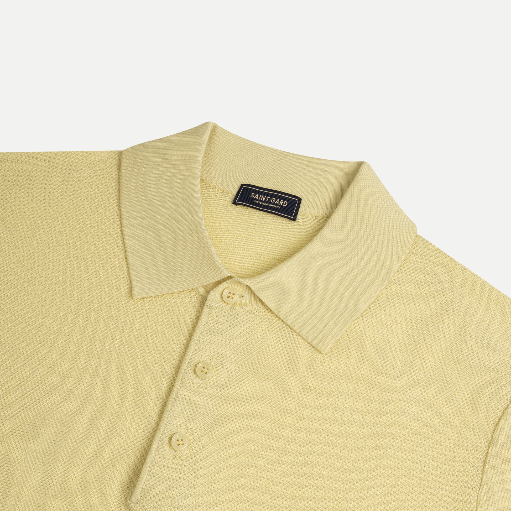 Texture Knit Polo Shirt