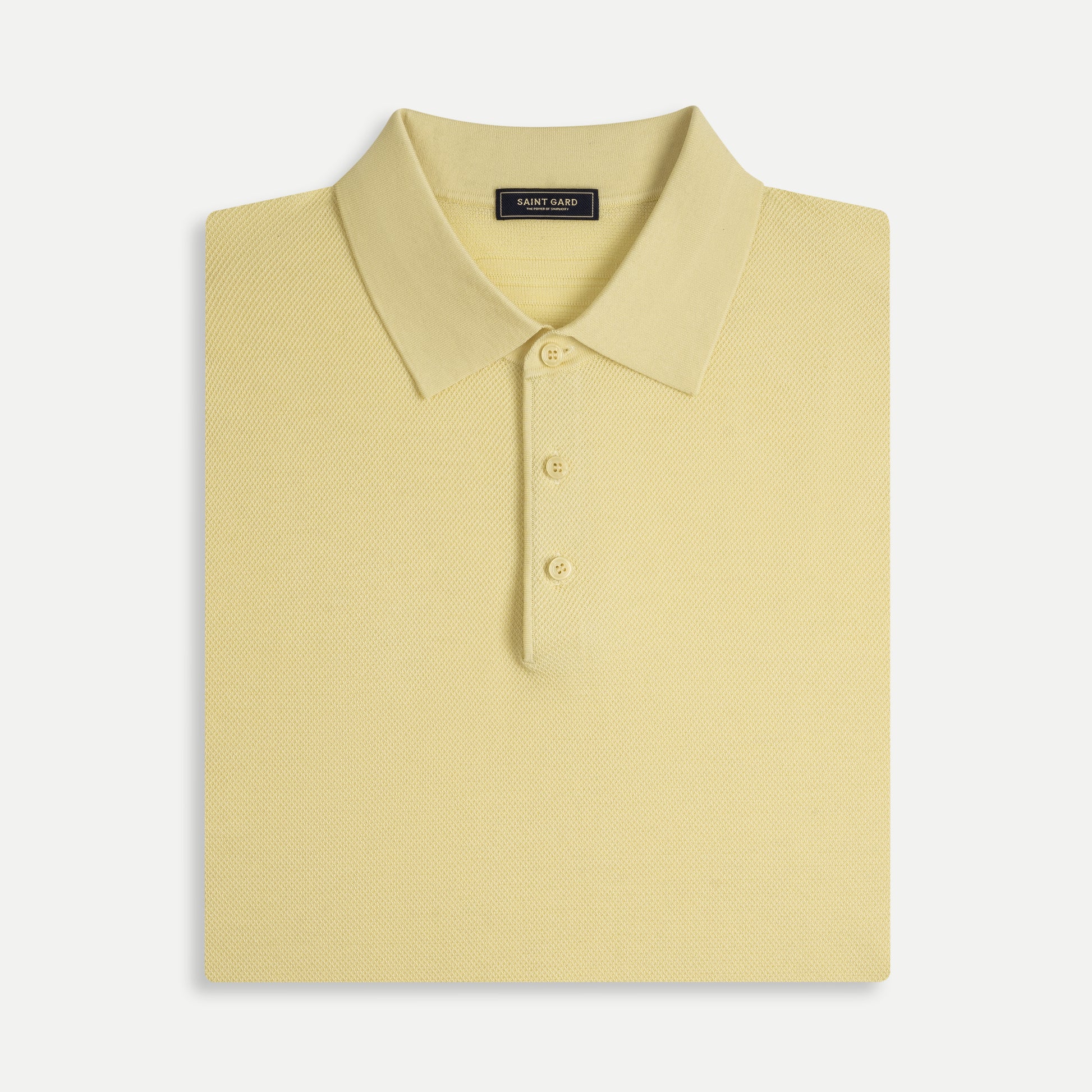Texture Knit Polo Shirt