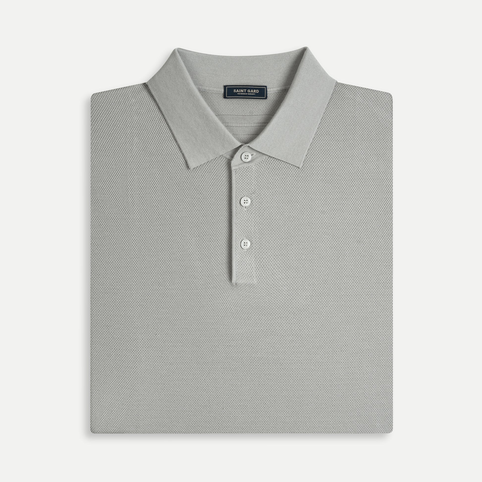 Texture Knit Polo Shirt