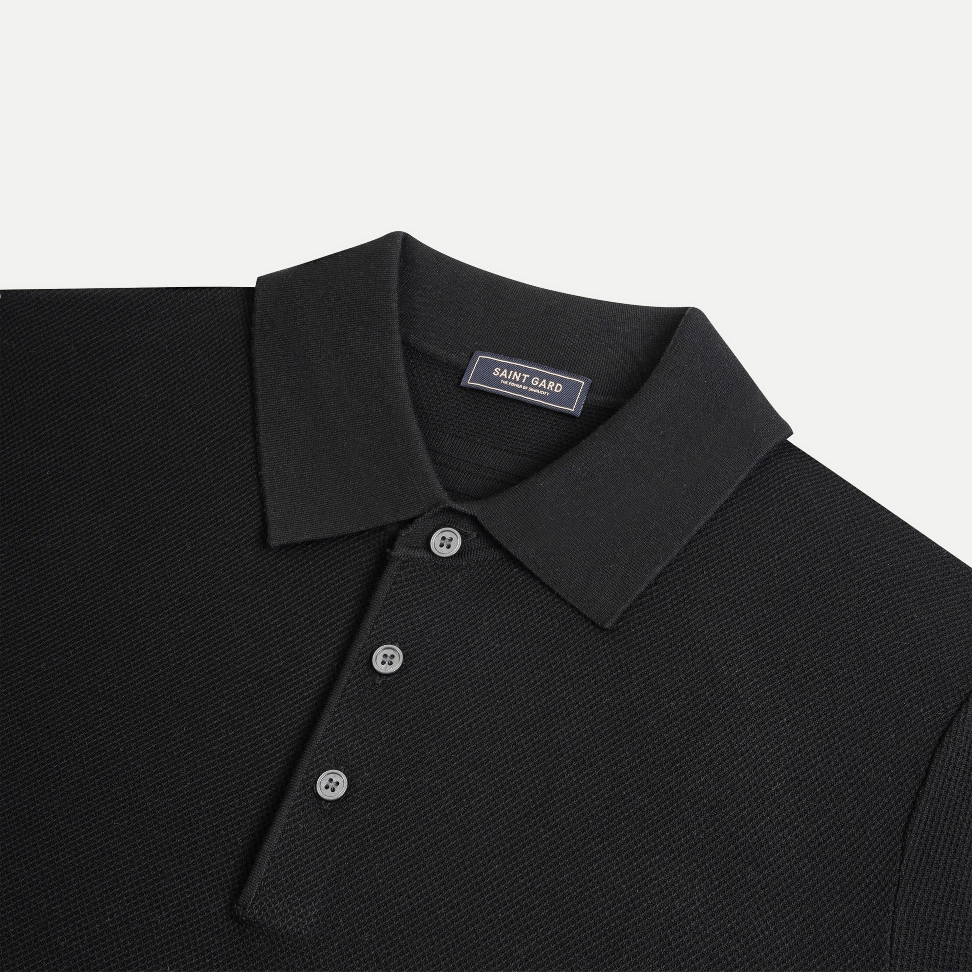 Texture Knit Polo Shirt
