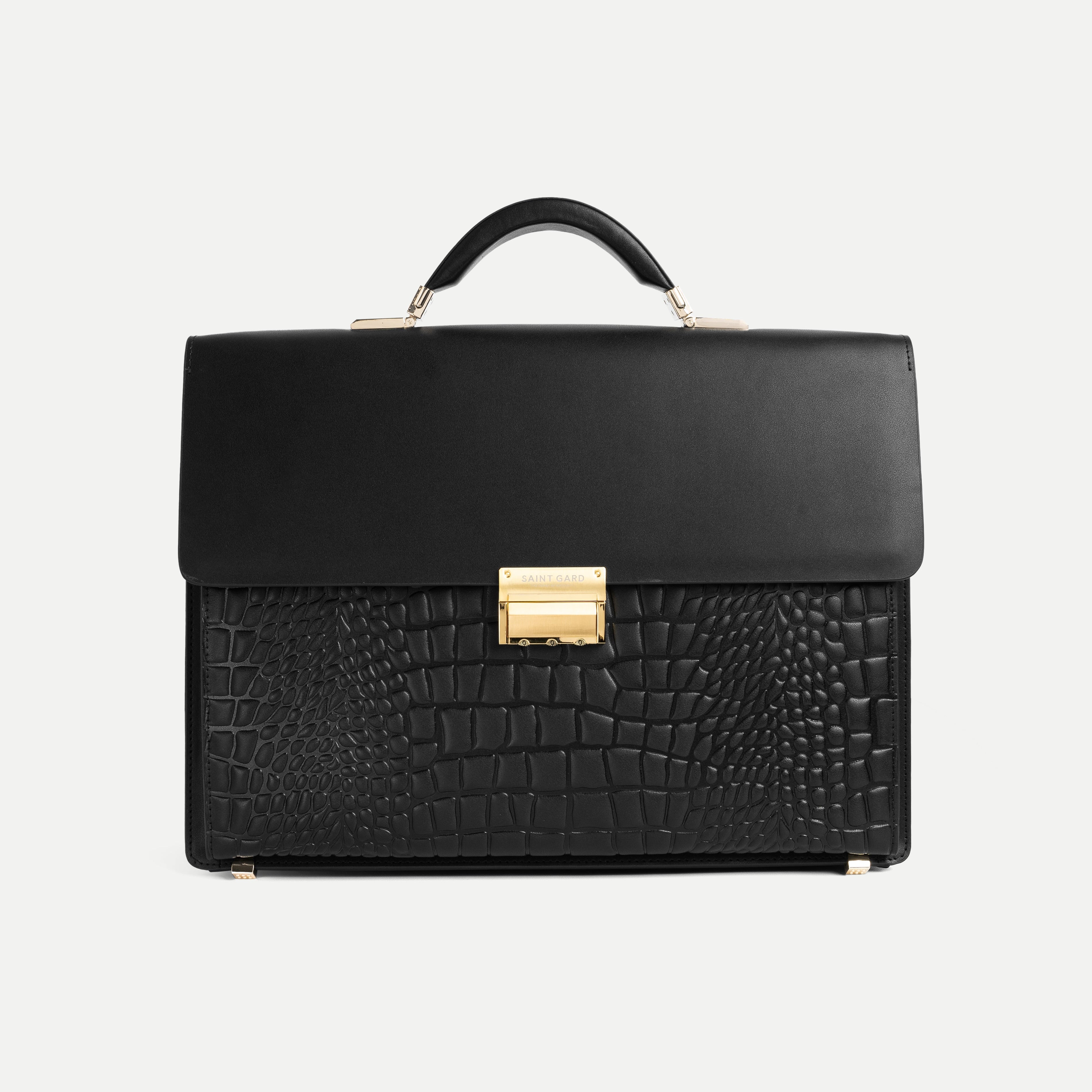 Textured Leather Briefcase