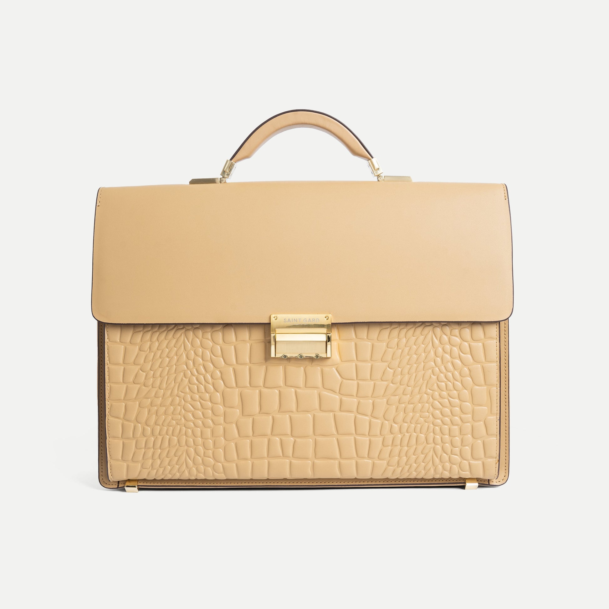 Textured Leather Briefcase