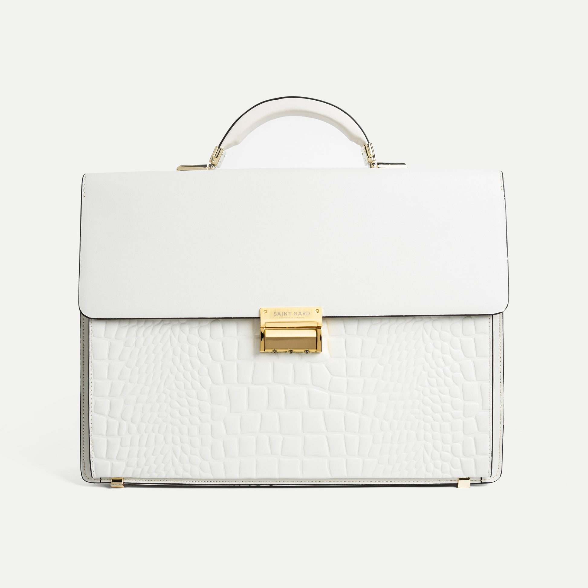 Textured Leather Briefcase