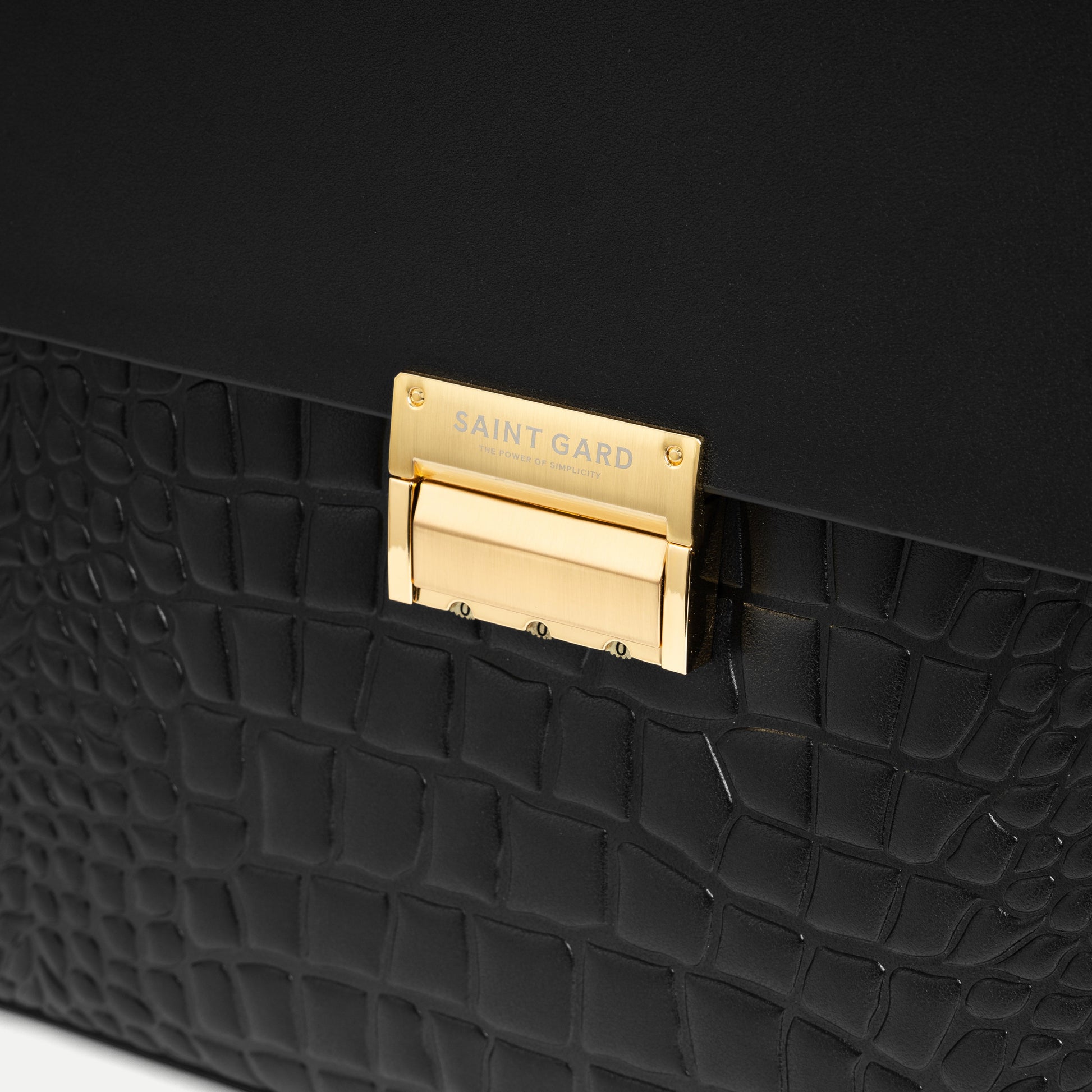 Textured Leather Briefcase