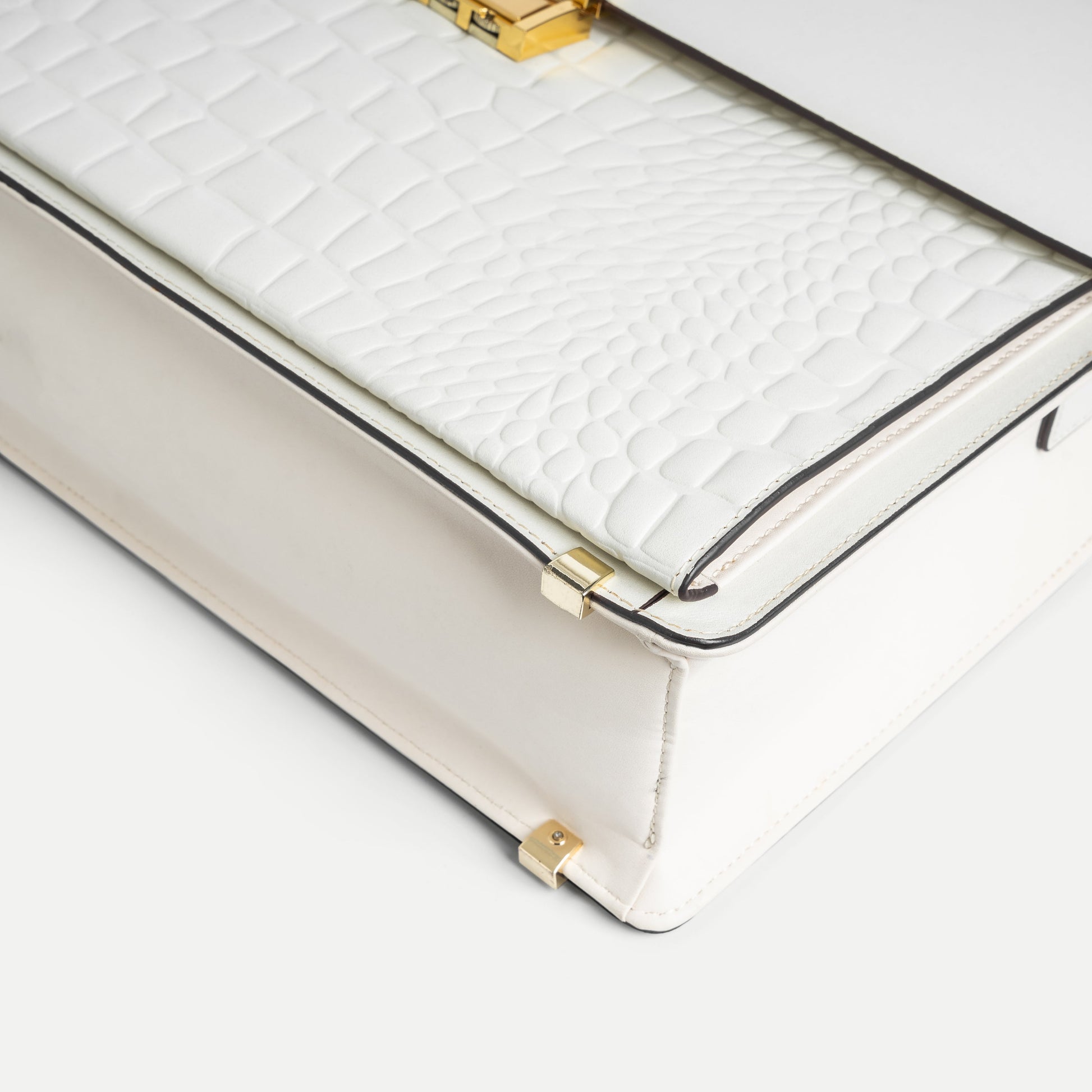 Textured Leather Briefcase