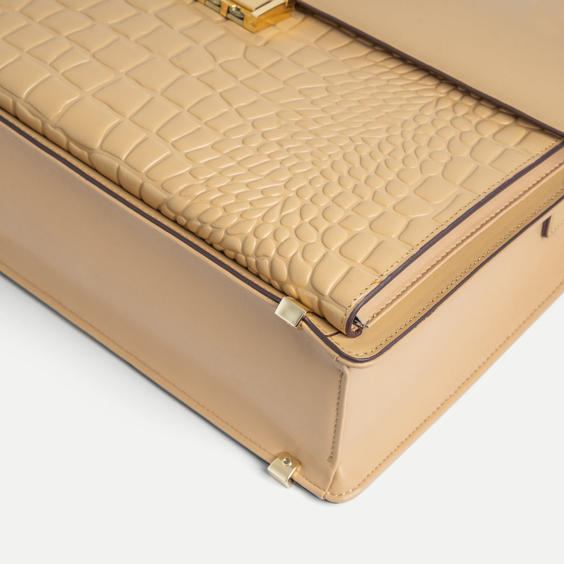 Textured Leather Briefcase