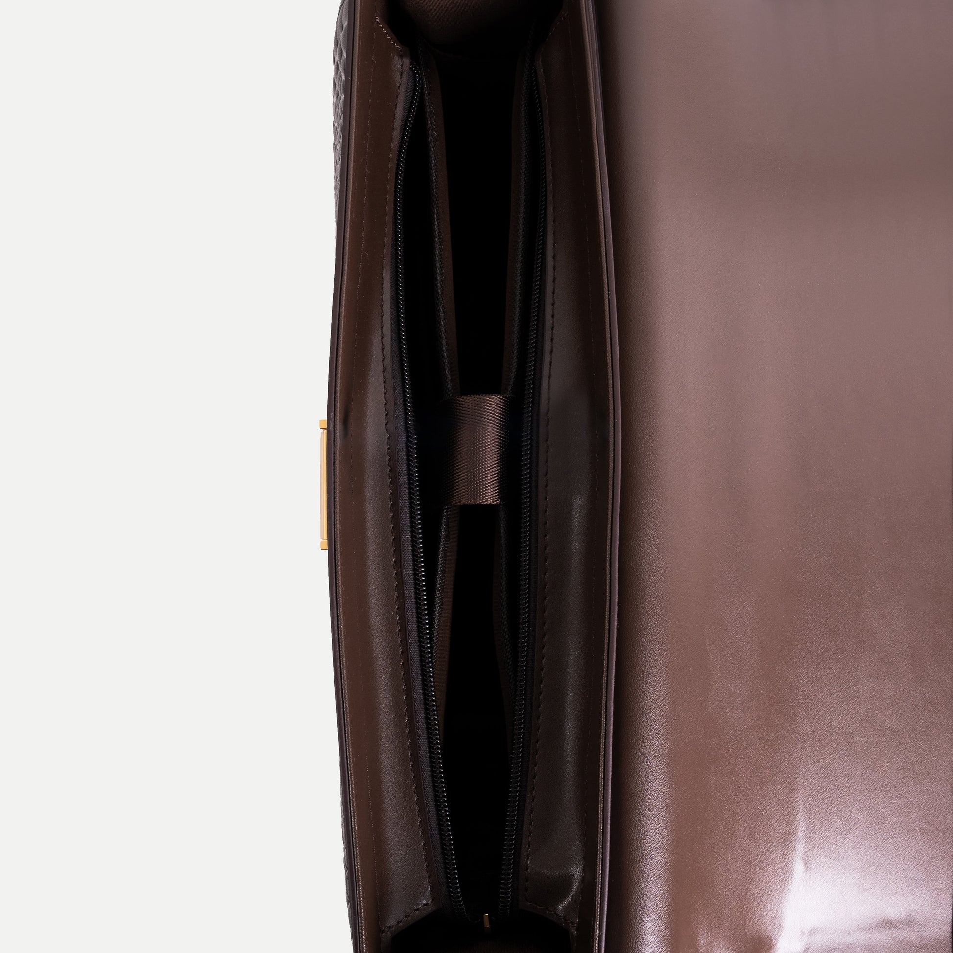 Textured Leather Briefcase