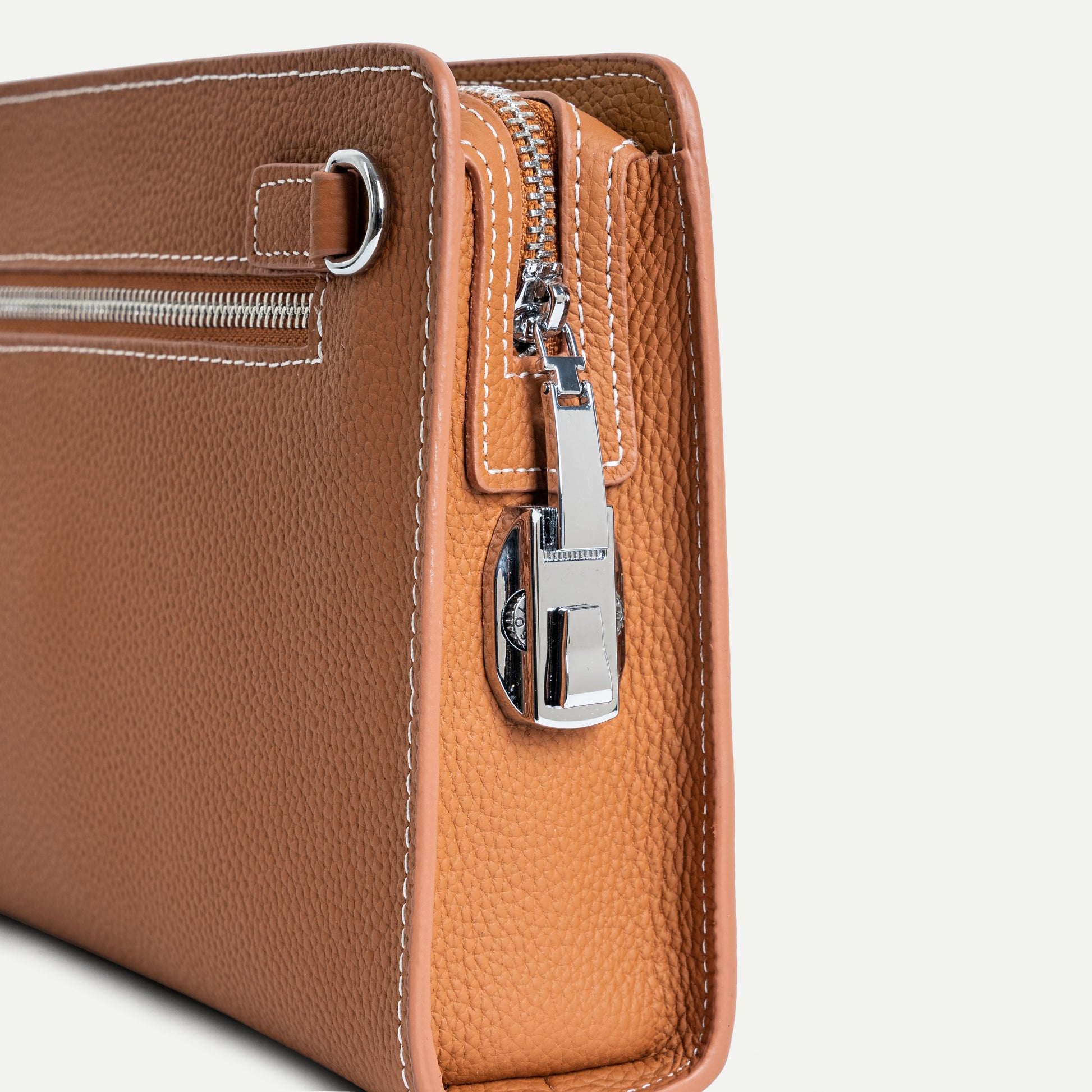 Textured Leather Briefcase