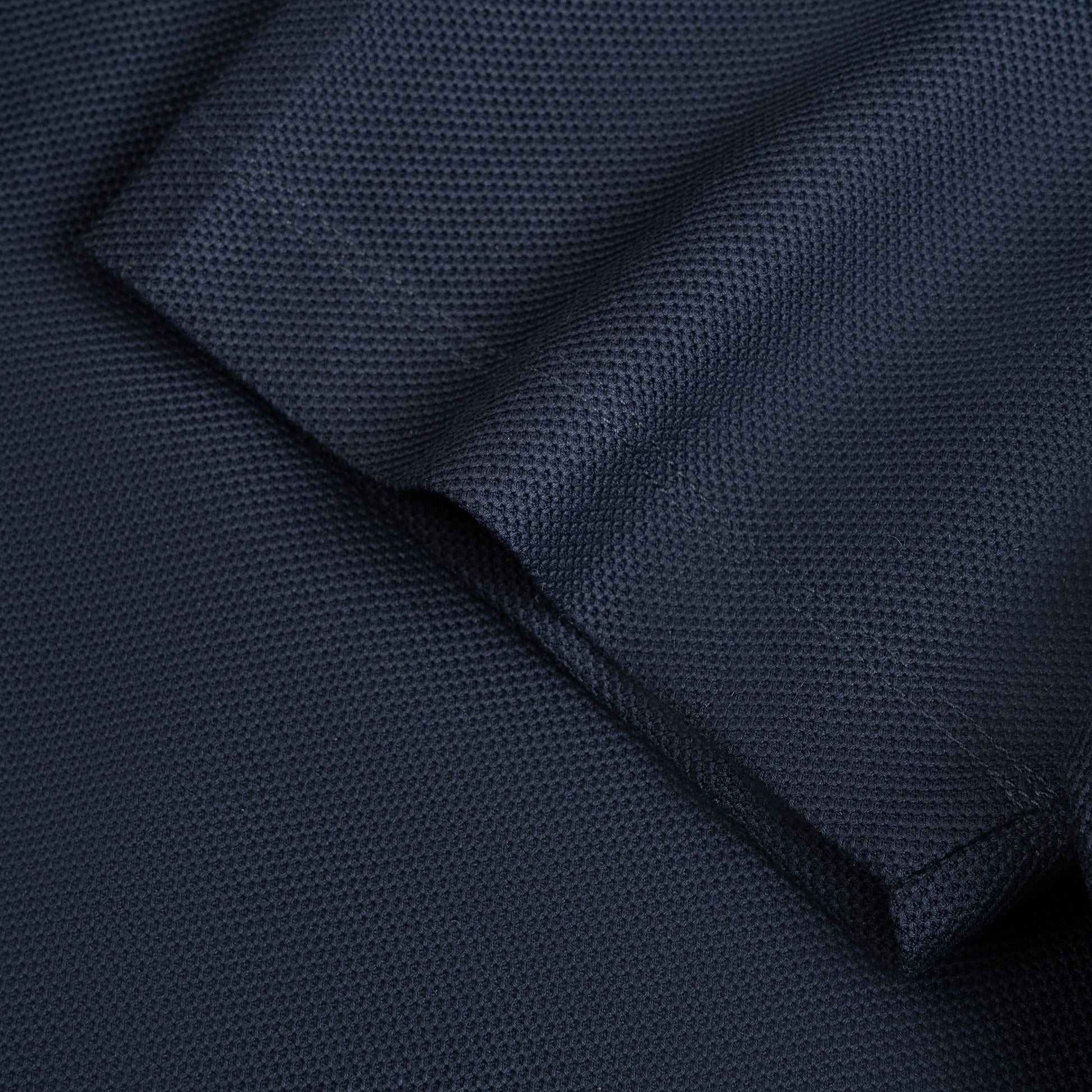 Minimal Pique Button Polo Shirt
