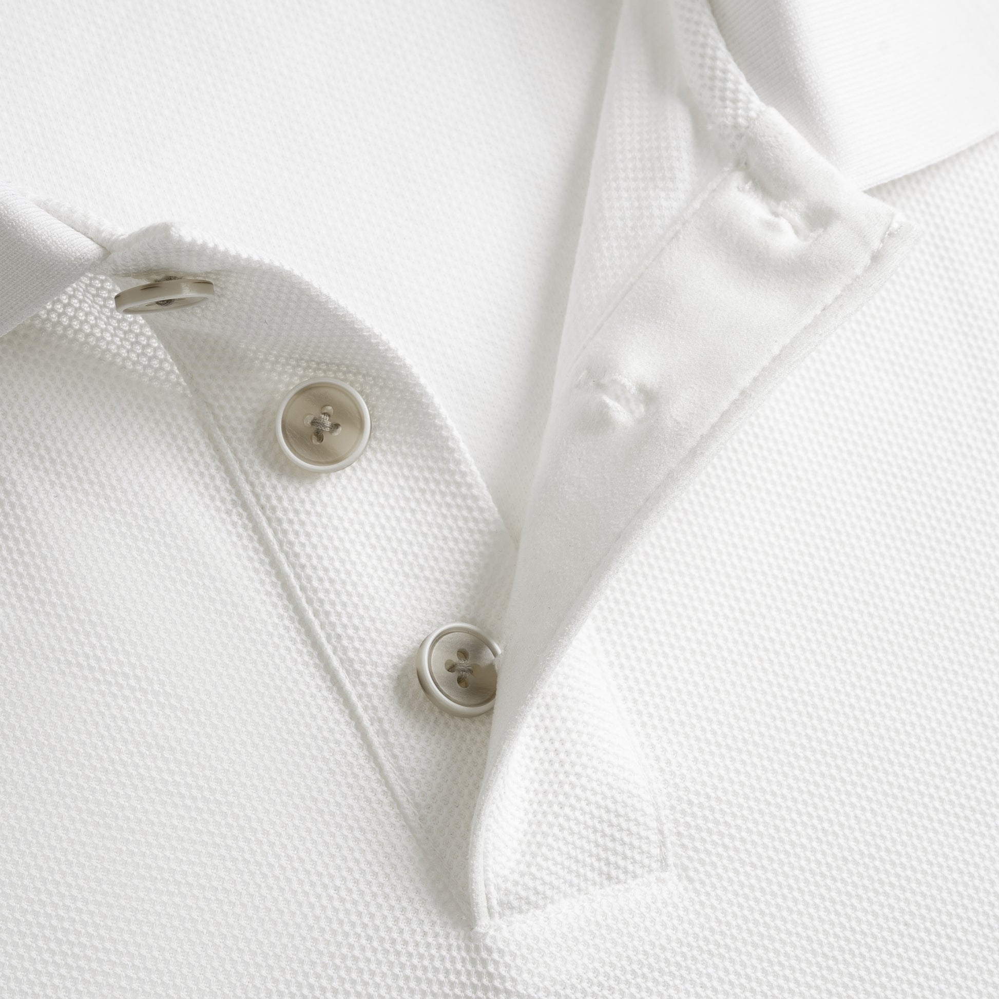 Minimal Pique Button Polo Shirt
