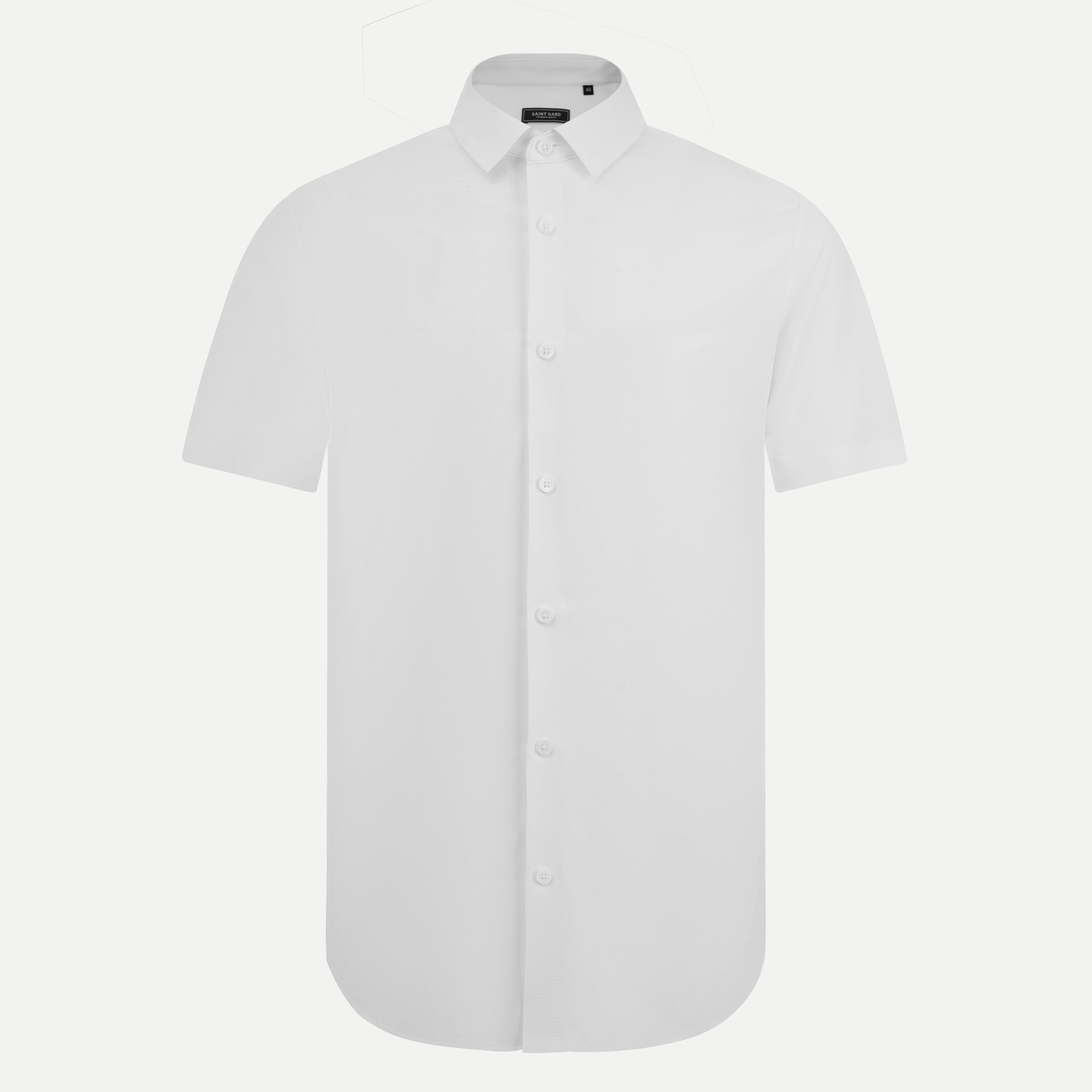 Lux Bio Cotton Silk Blend Short-Sleeve Shirt