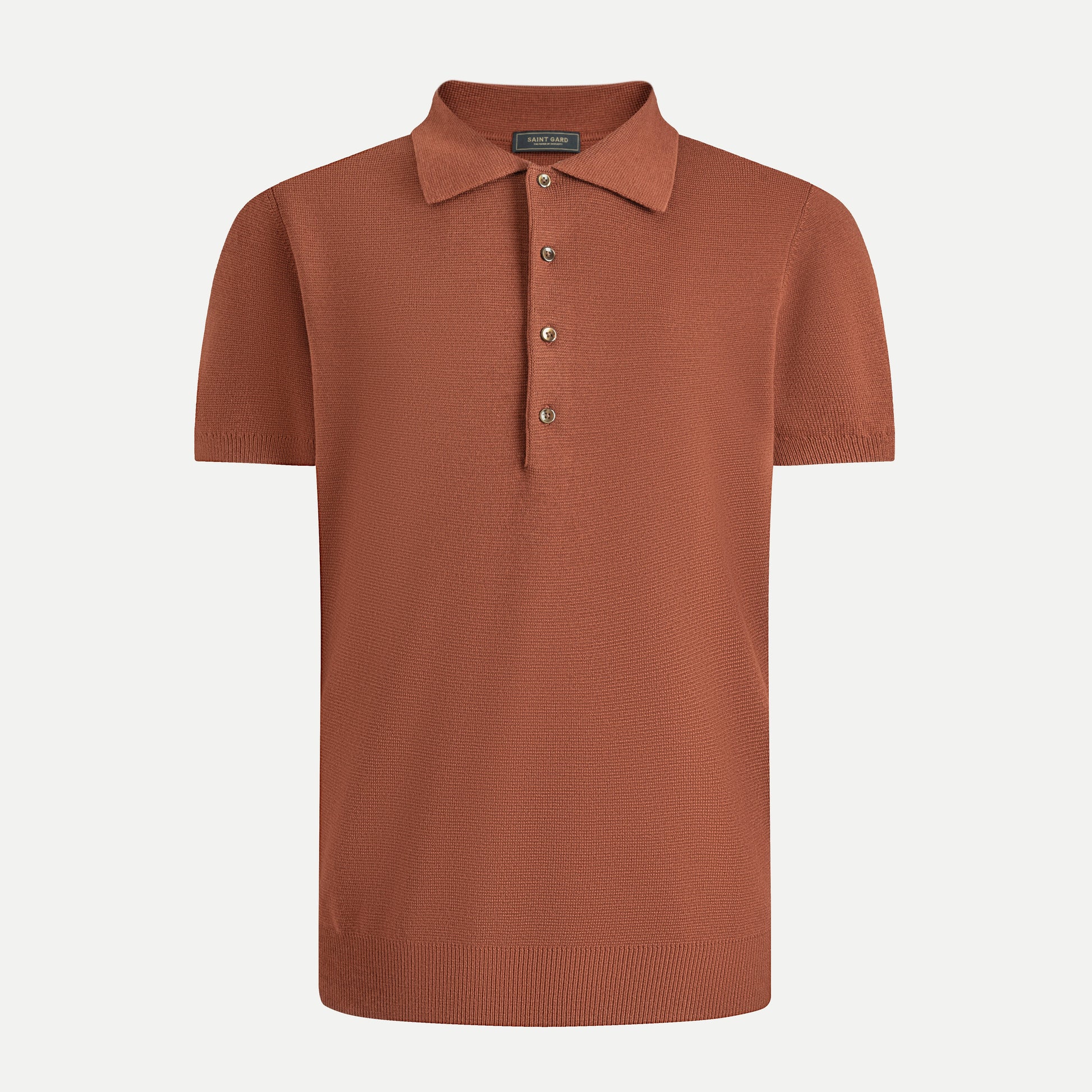 Basic Knit Polo Shirt