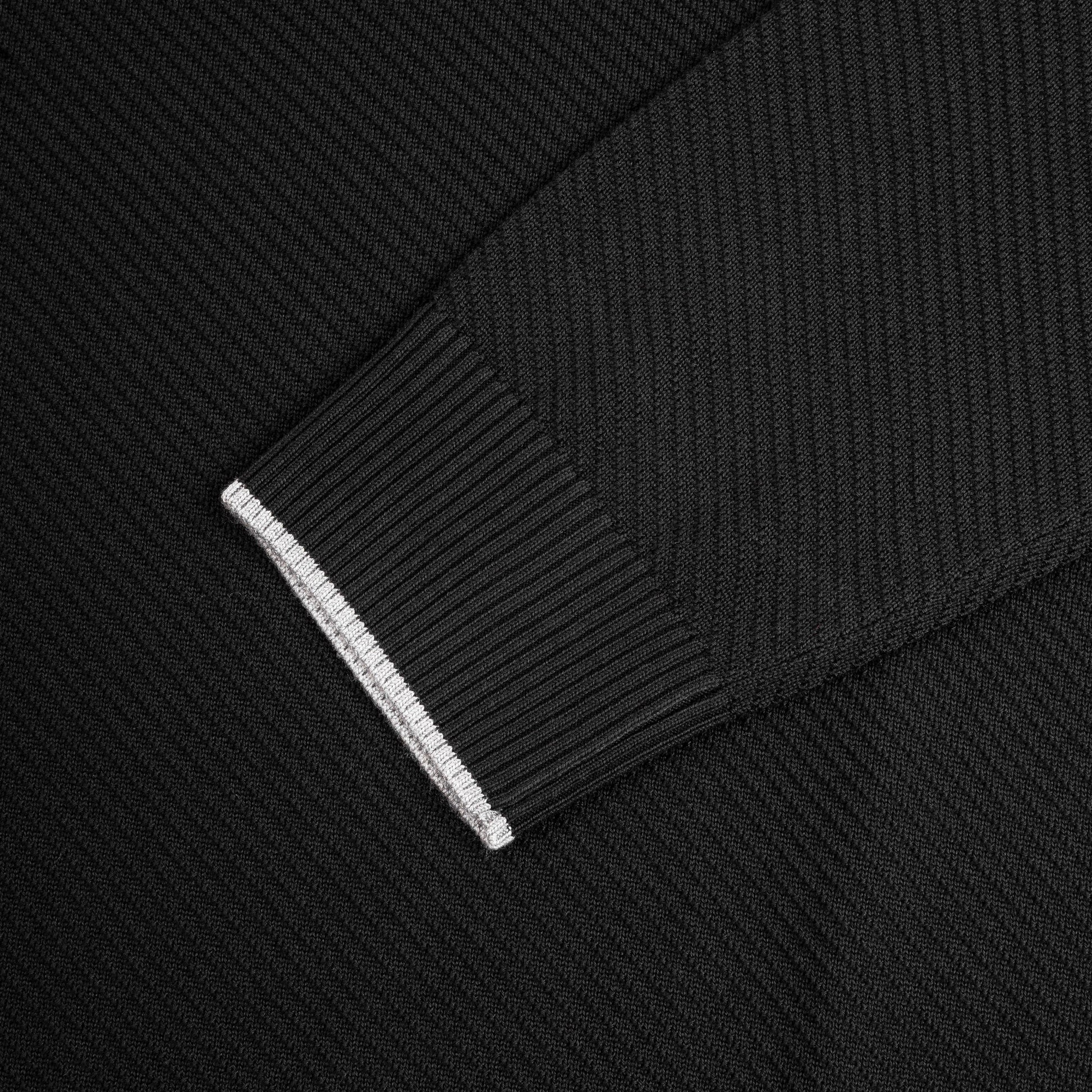 Long-Sleeve Acrylic Polo Sweater