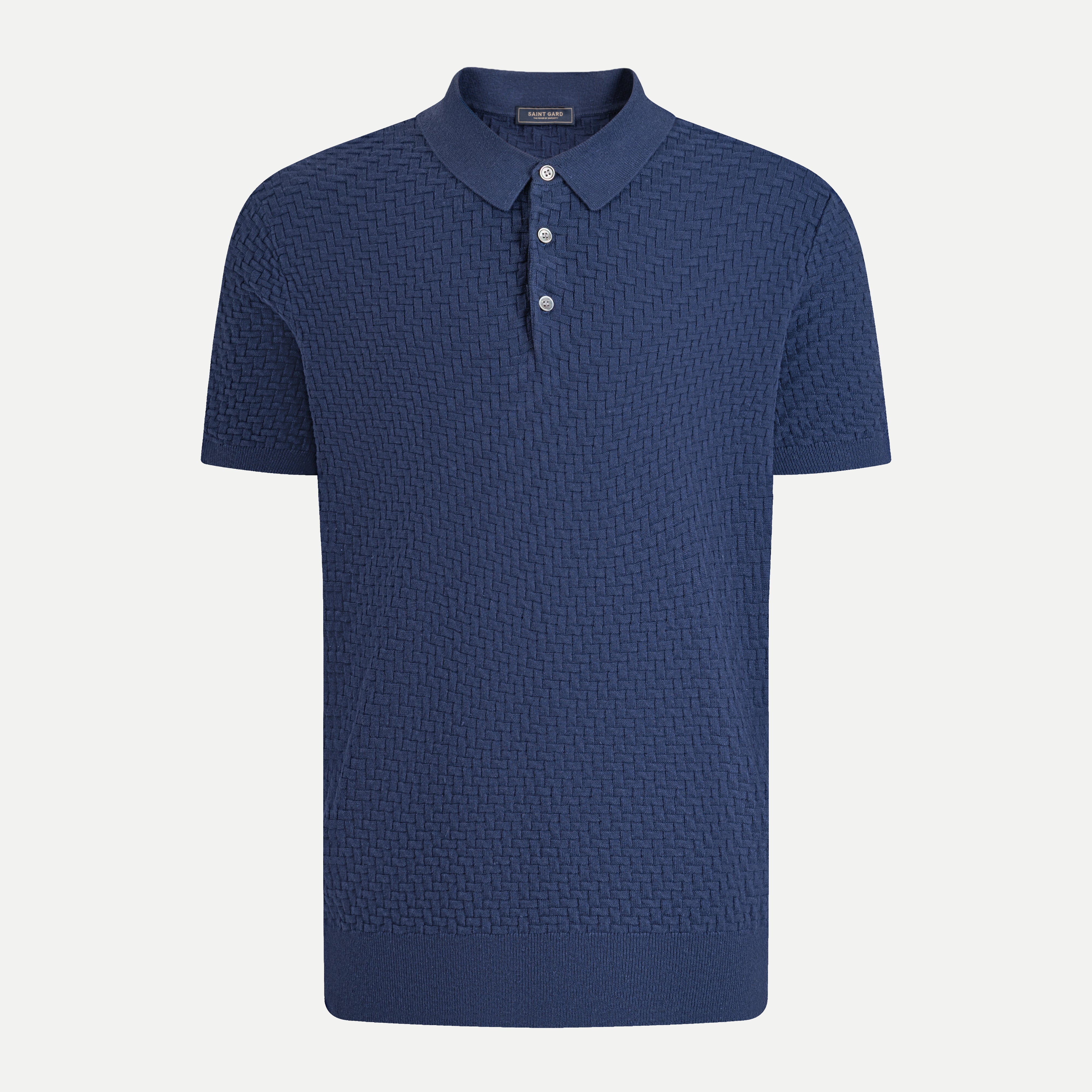 【新品】8gshoot LOGO JACQUARD KNIT POLO ネイビー Jacquard Regular Fit Polo Shirt – SAINT GARD GLOBAL