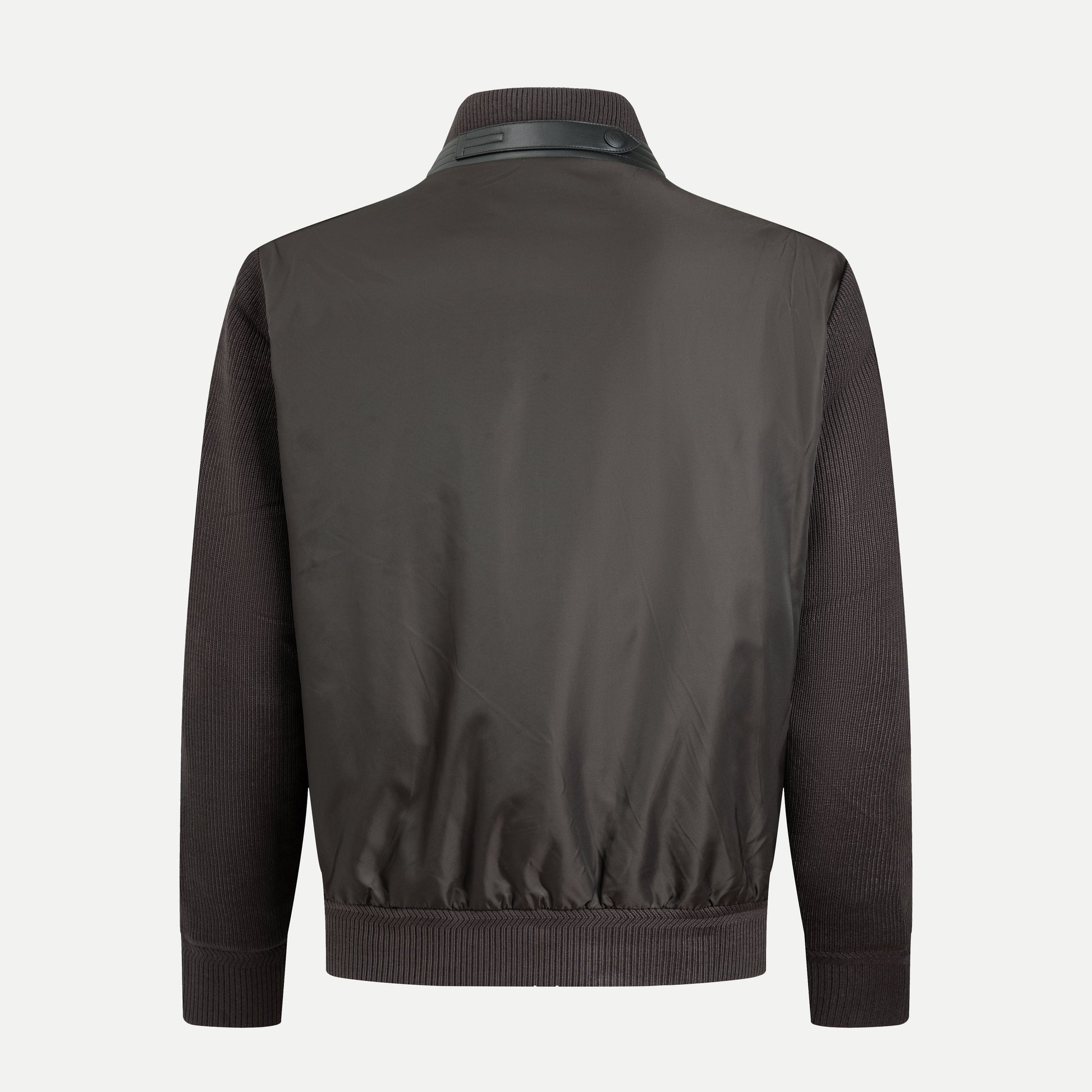 Windbreaker Jacket with Knit Paneling