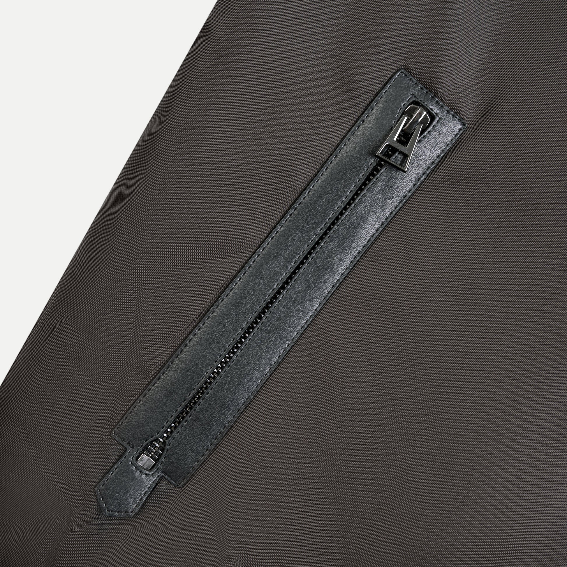 Windbreaker Jacket with Knit Paneling