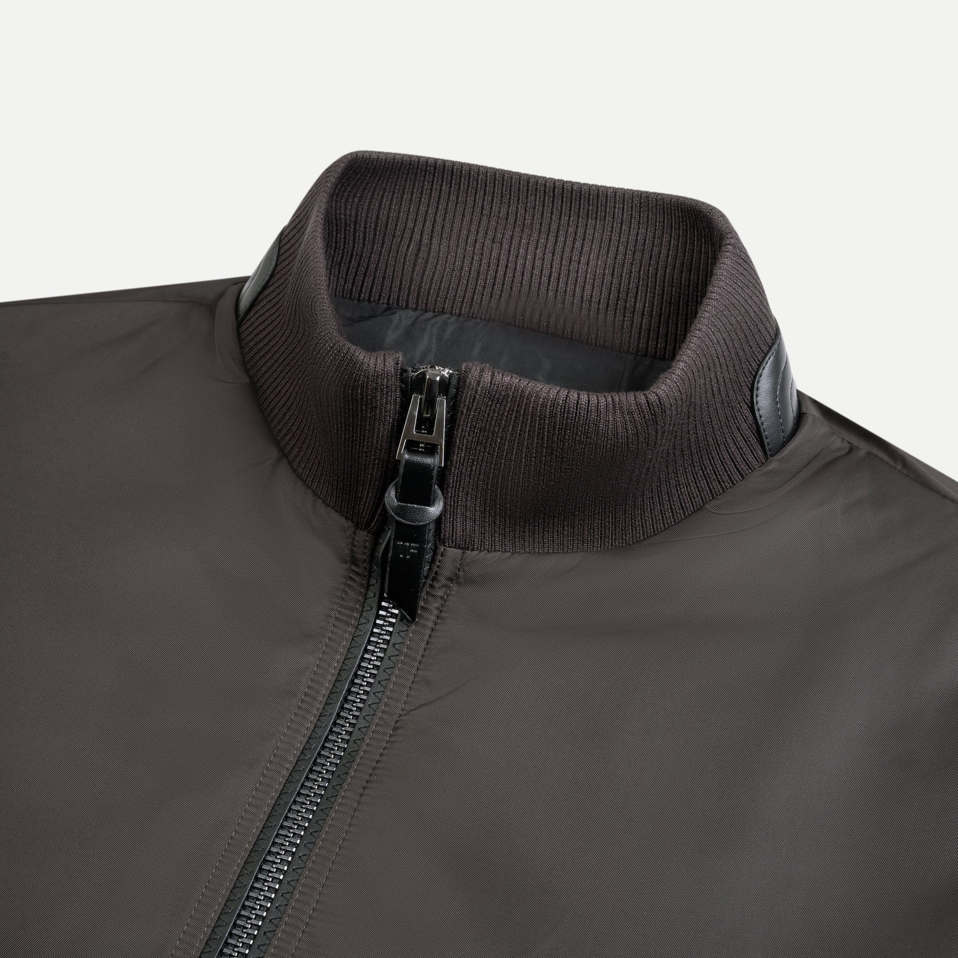 Windbreaker Jacket with Knit Paneling