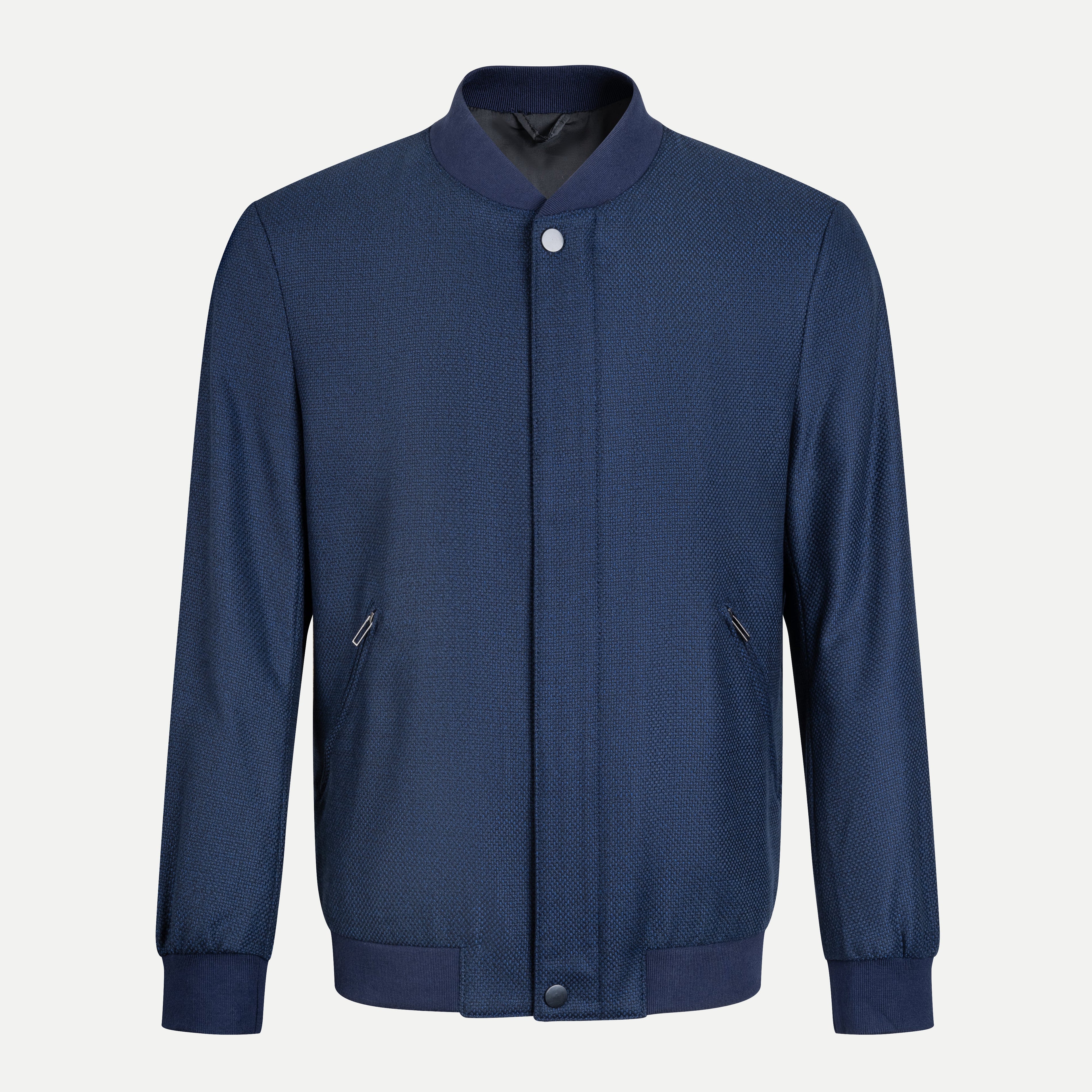 Tweed Rib-Collar Jacket