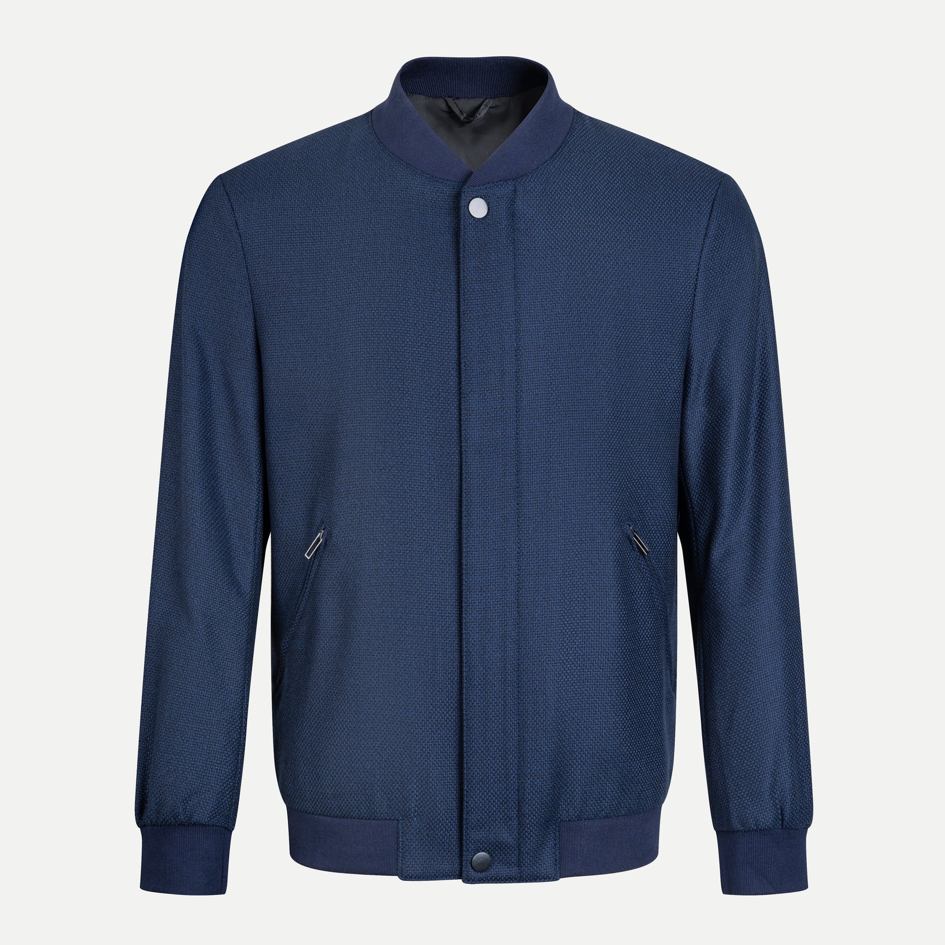 Tweed Rib-Collar Jacket