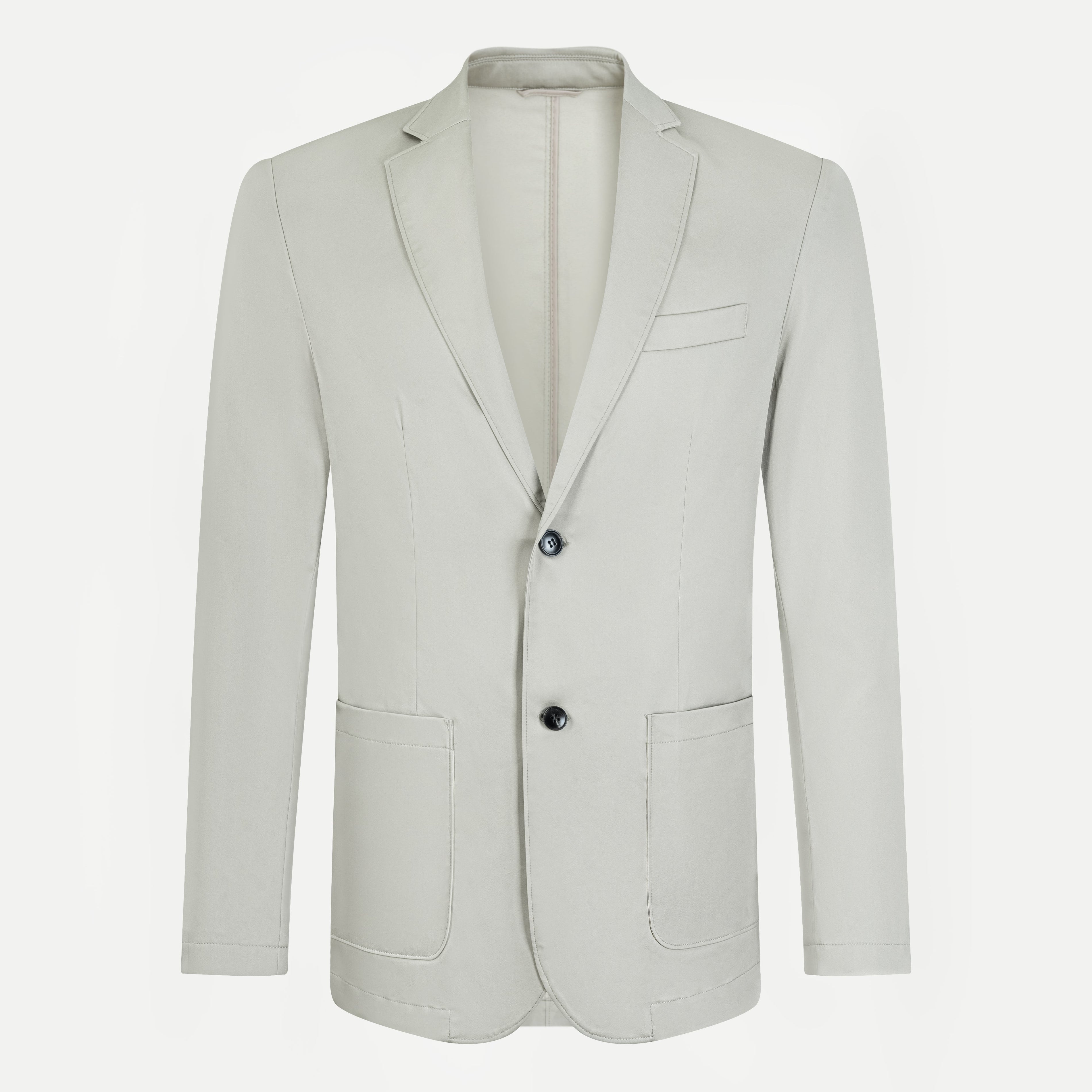 Unstructured Silk-Blend Blazer