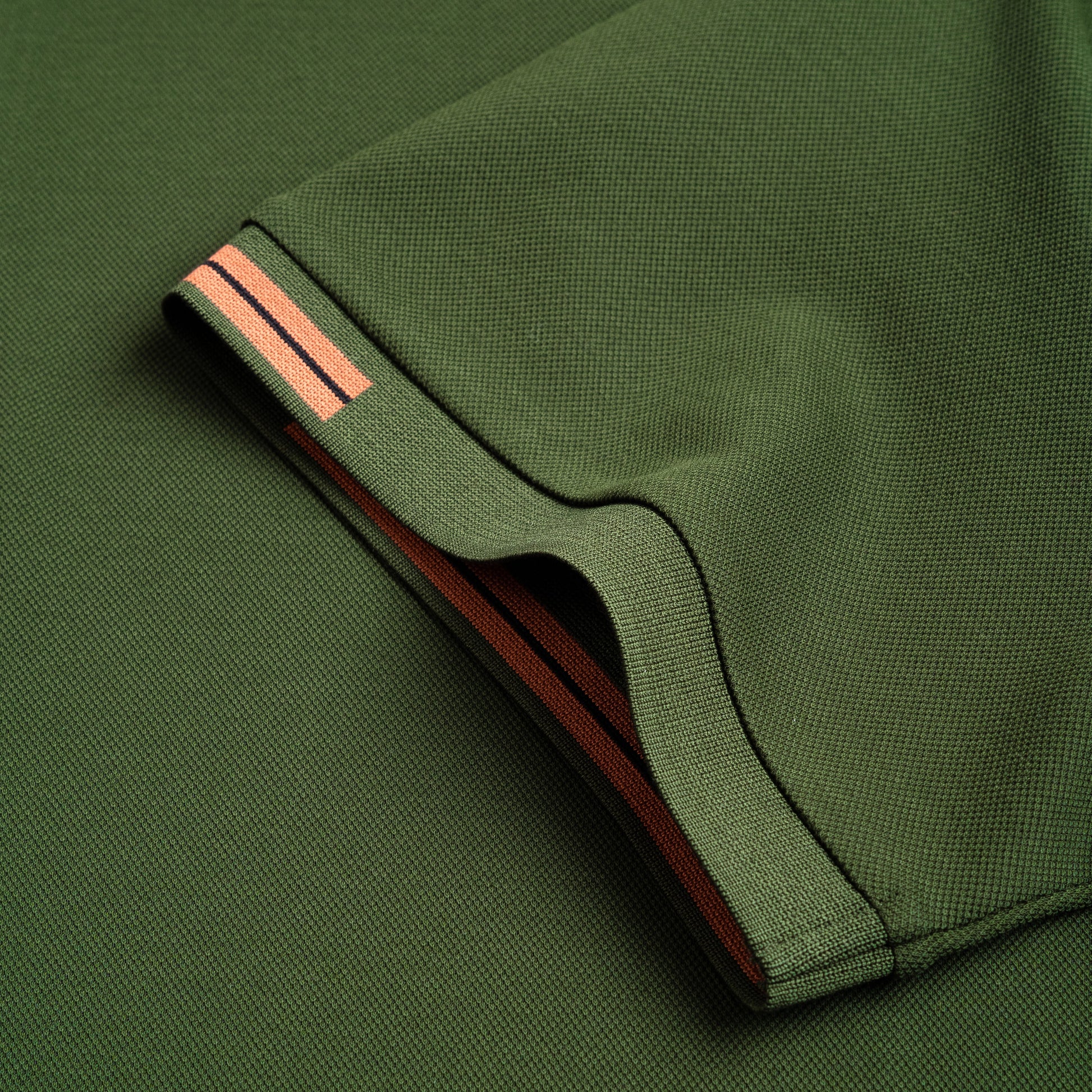 Zip-Up Knit Polo Shirt