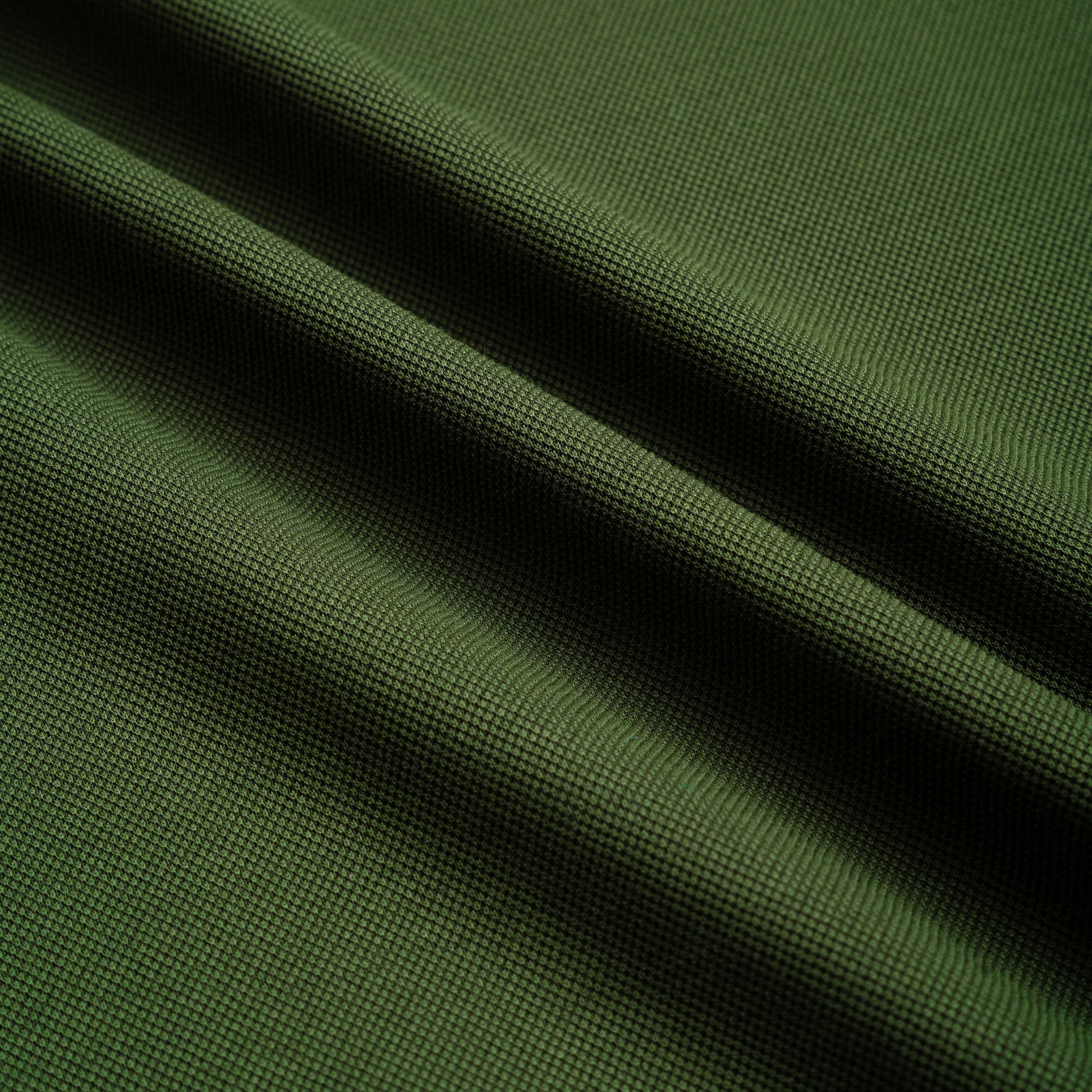 Zip-Up Knit Polo Shirt