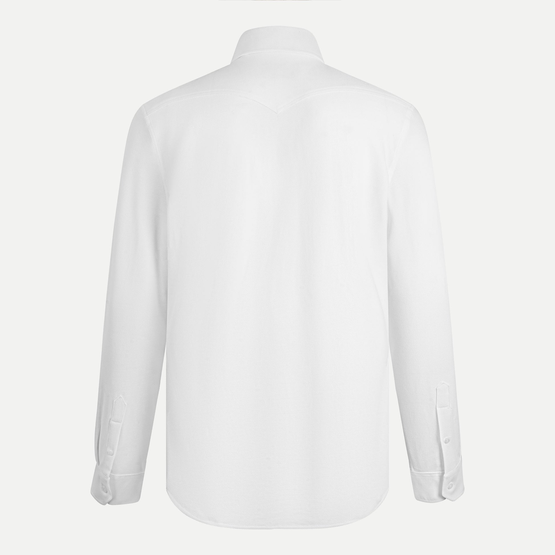 Long-Sleeve Cotton Piqué Shirt