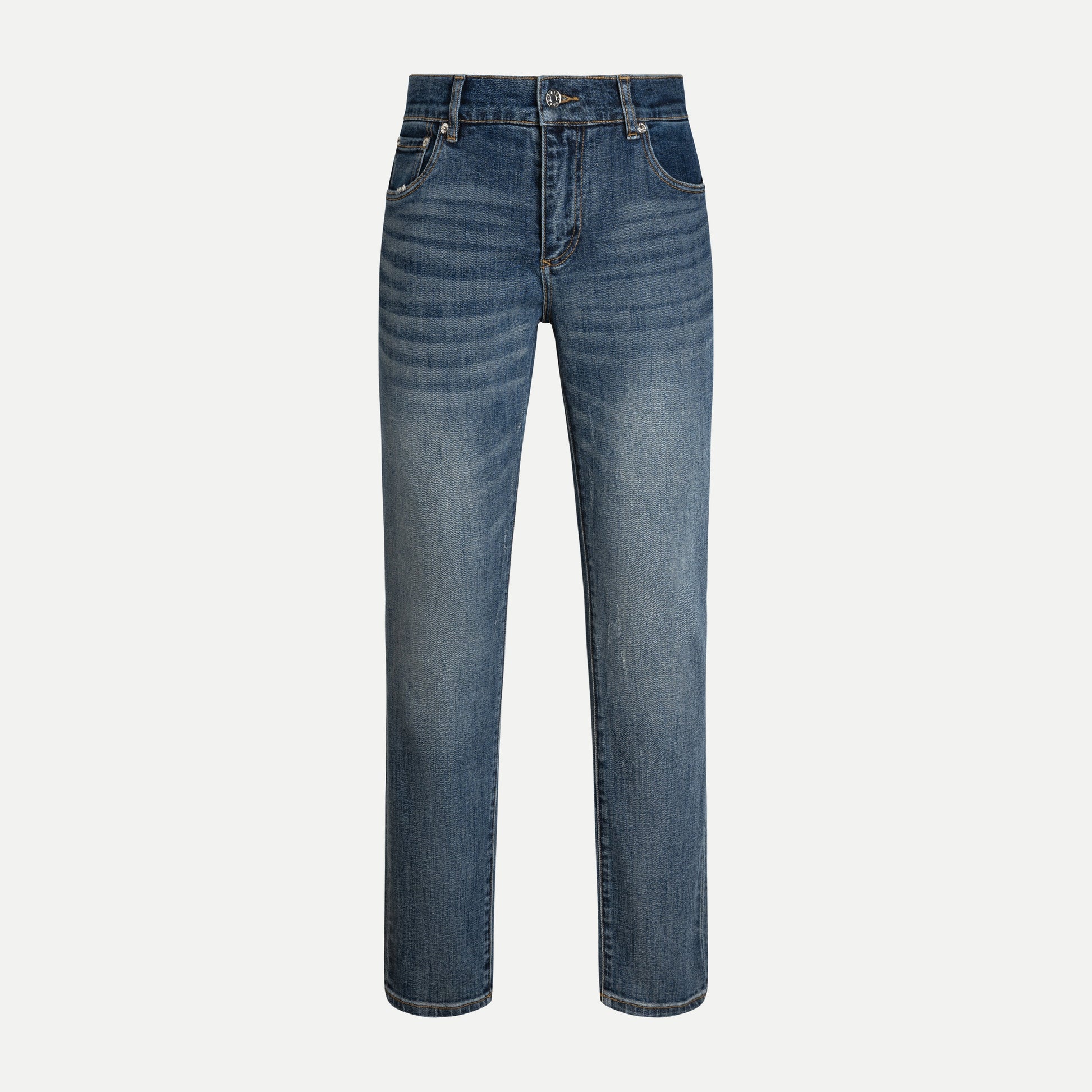 Straight-Fit Denim Trousers