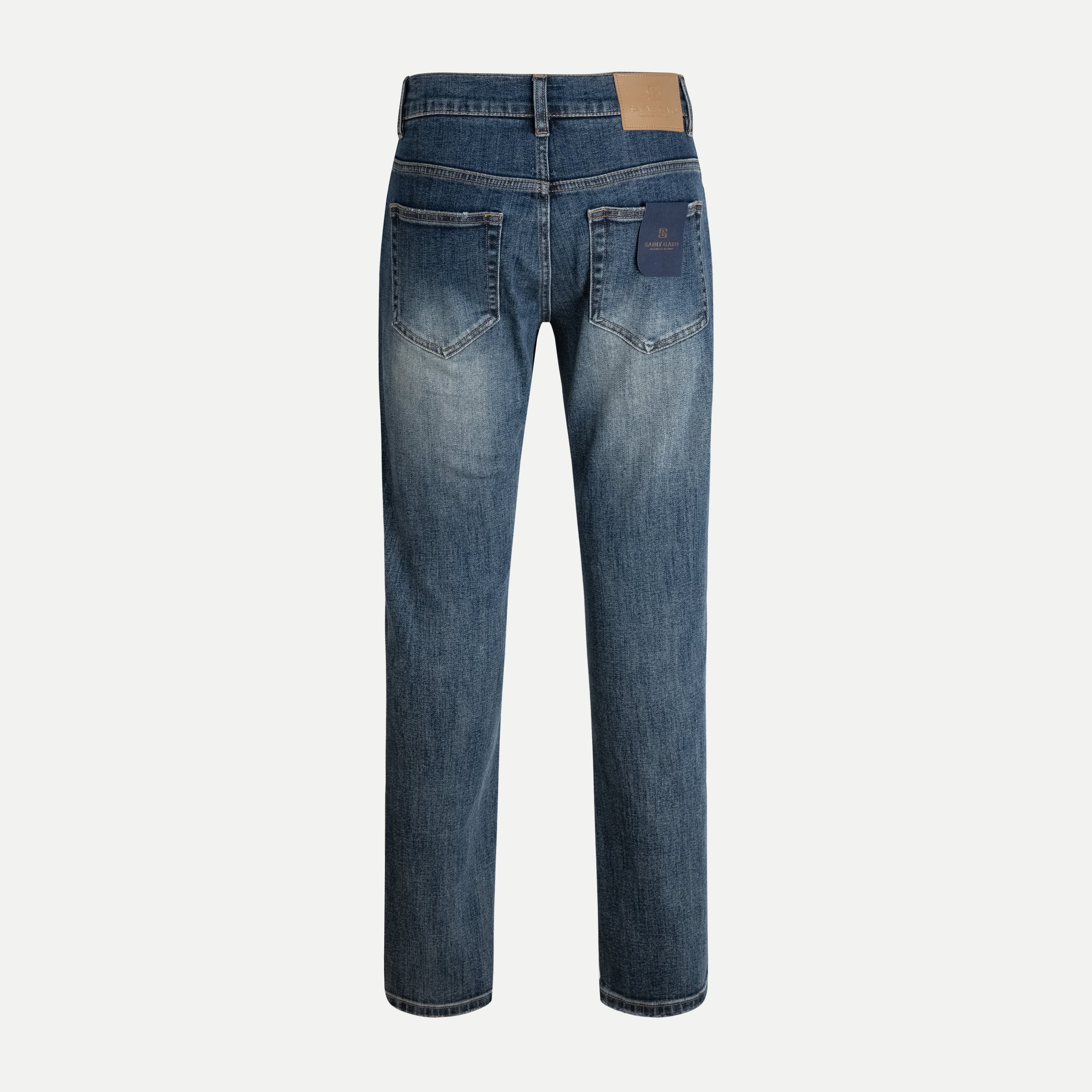 Straight-Fit Denim Trousers
