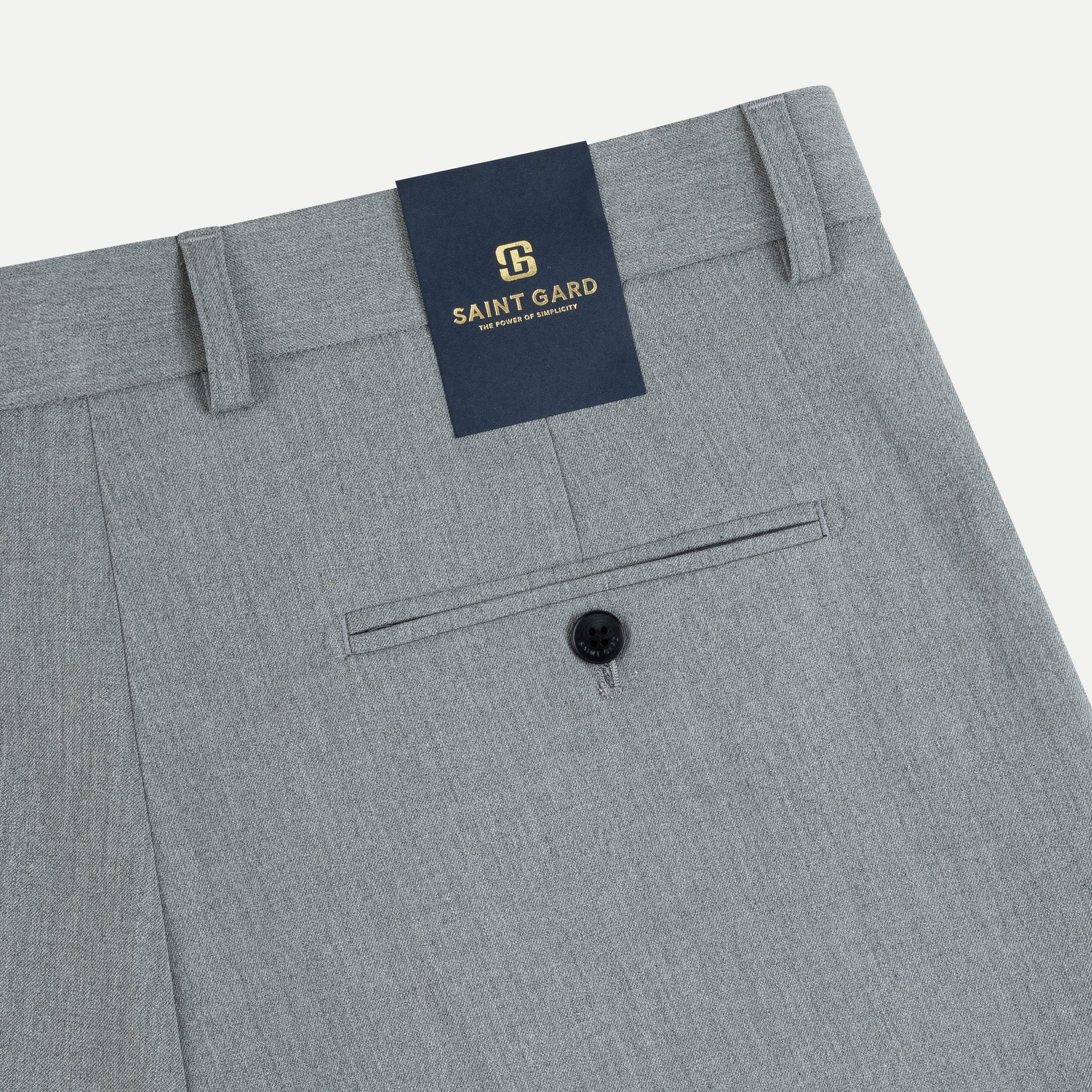 Cotton Twill Pleated Trousers
