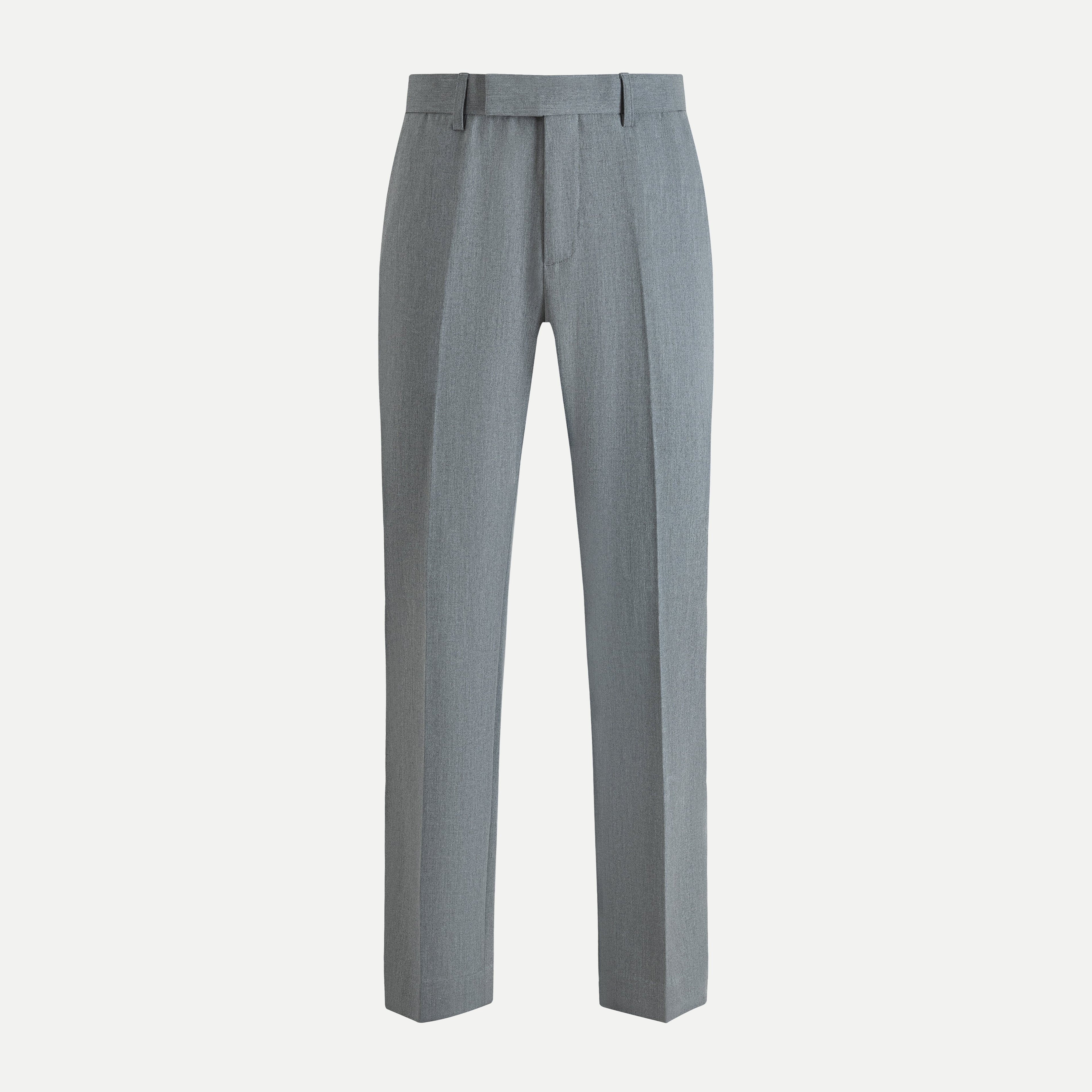 Pleated Cotton Twill Trousers