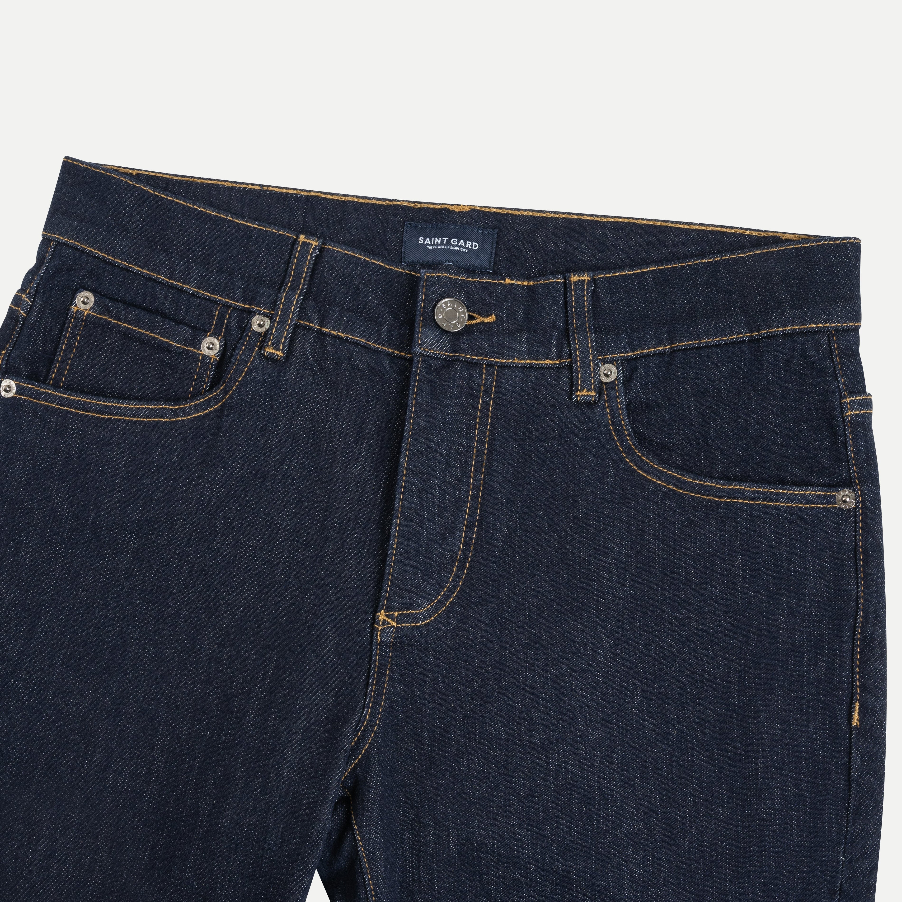 Straight-Fit Cotton Woven Jeans