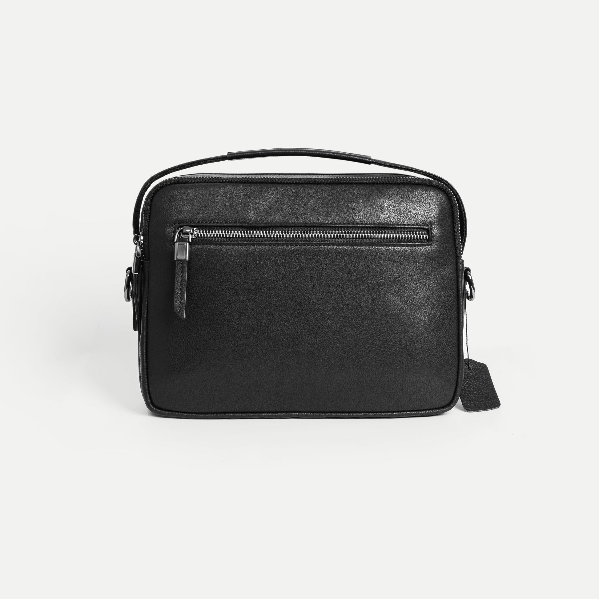 Textured Leather Handheld Bag